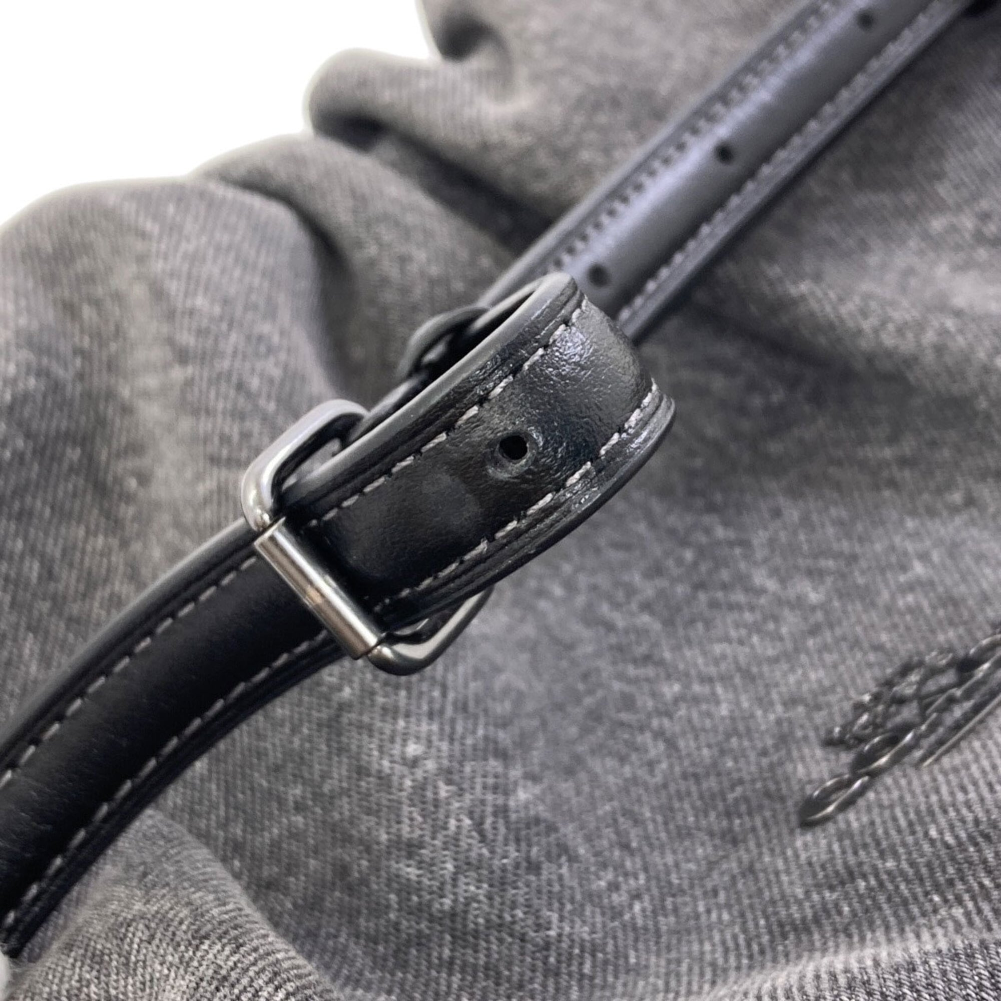 Coach Gray Denim Shoulder Bag (Pre-Owned)