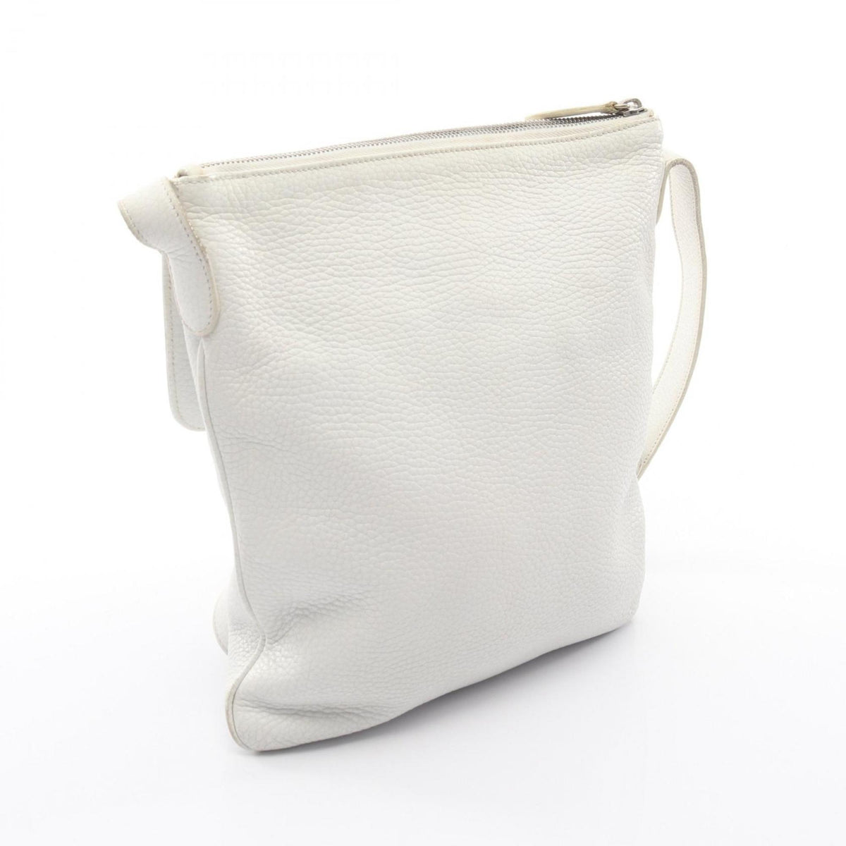 Loewe White Leather Handbag Shoulder Bag (Pre-Owned)
