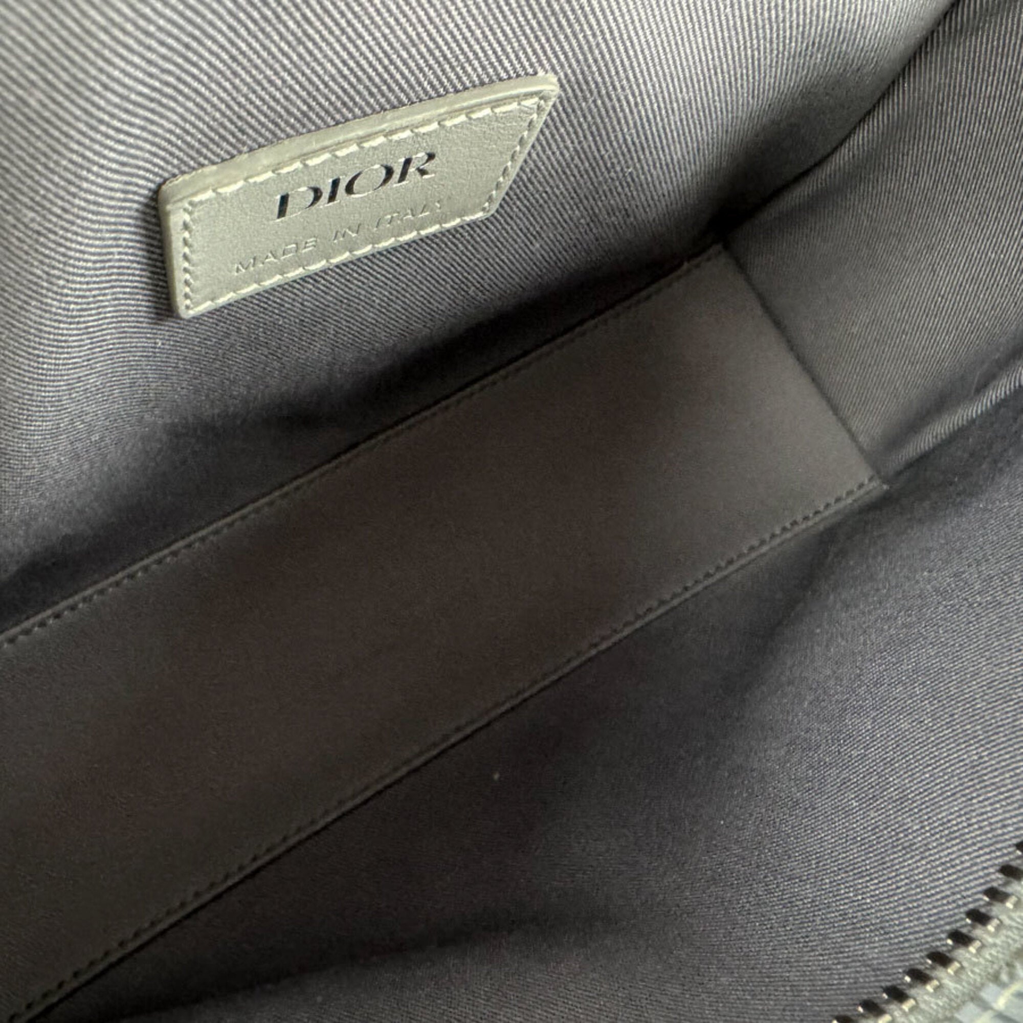 Christian Dior Gray Pvc Leather Shoulder Bag (Pre-Owned)