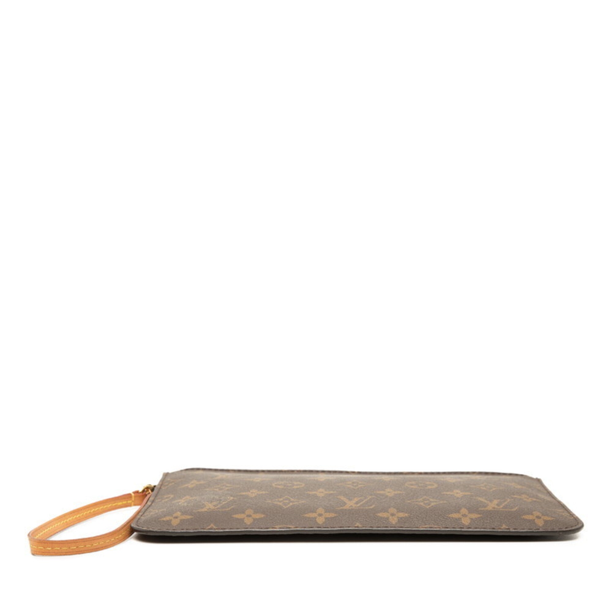Louis Vuitton Brown Pvc Leather Handbag Pouch (Pre-Owned)