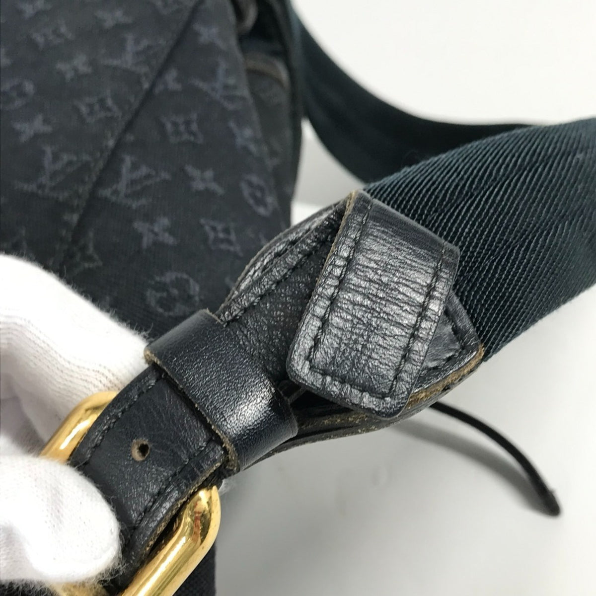 Louis Vuitton Monogram Denim Blue Tst Blue Monogram Denim Backpack (Pre-Owned)
