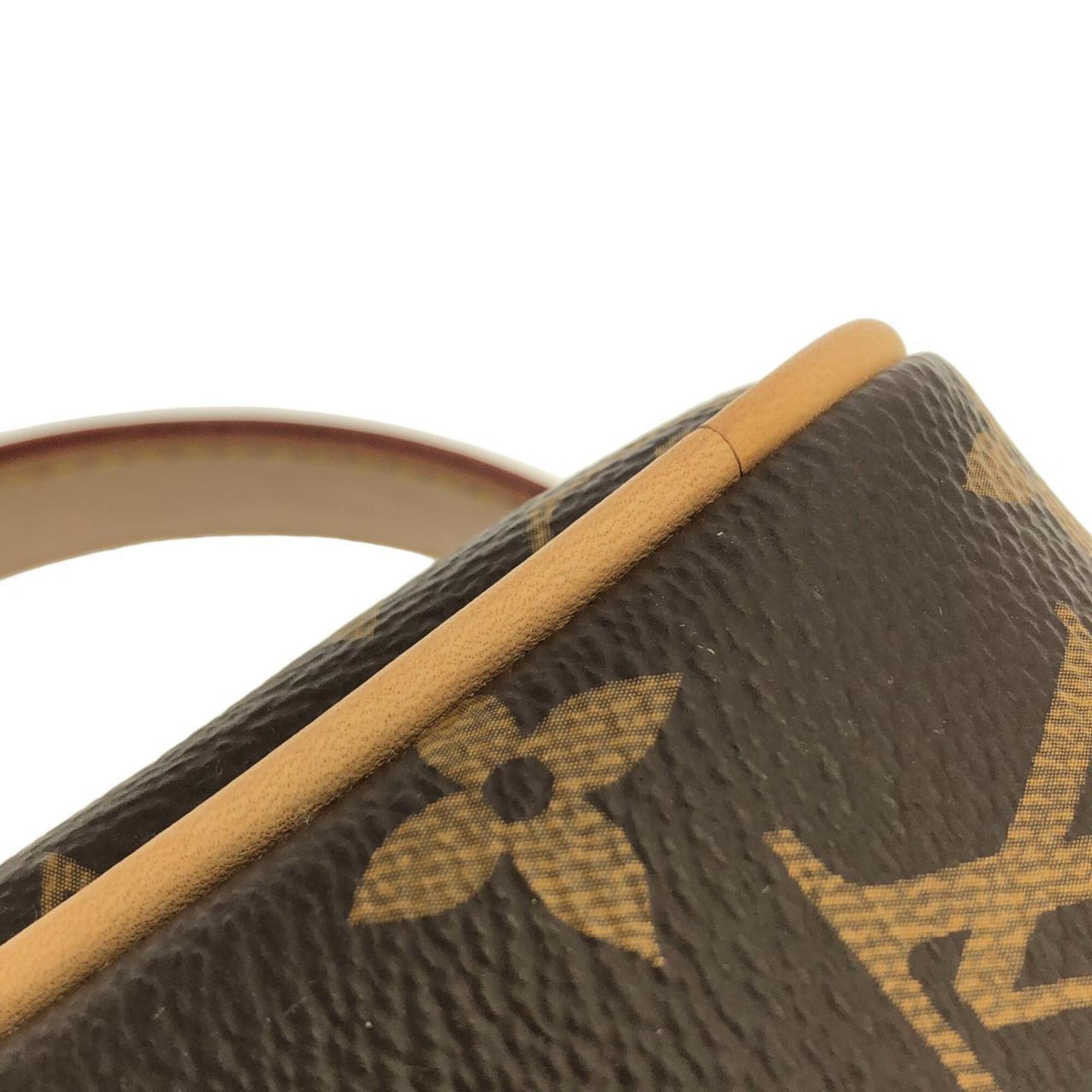 Louis Vuitton Brown Coated Canvas Handbag Pouch (Pre-Owned)