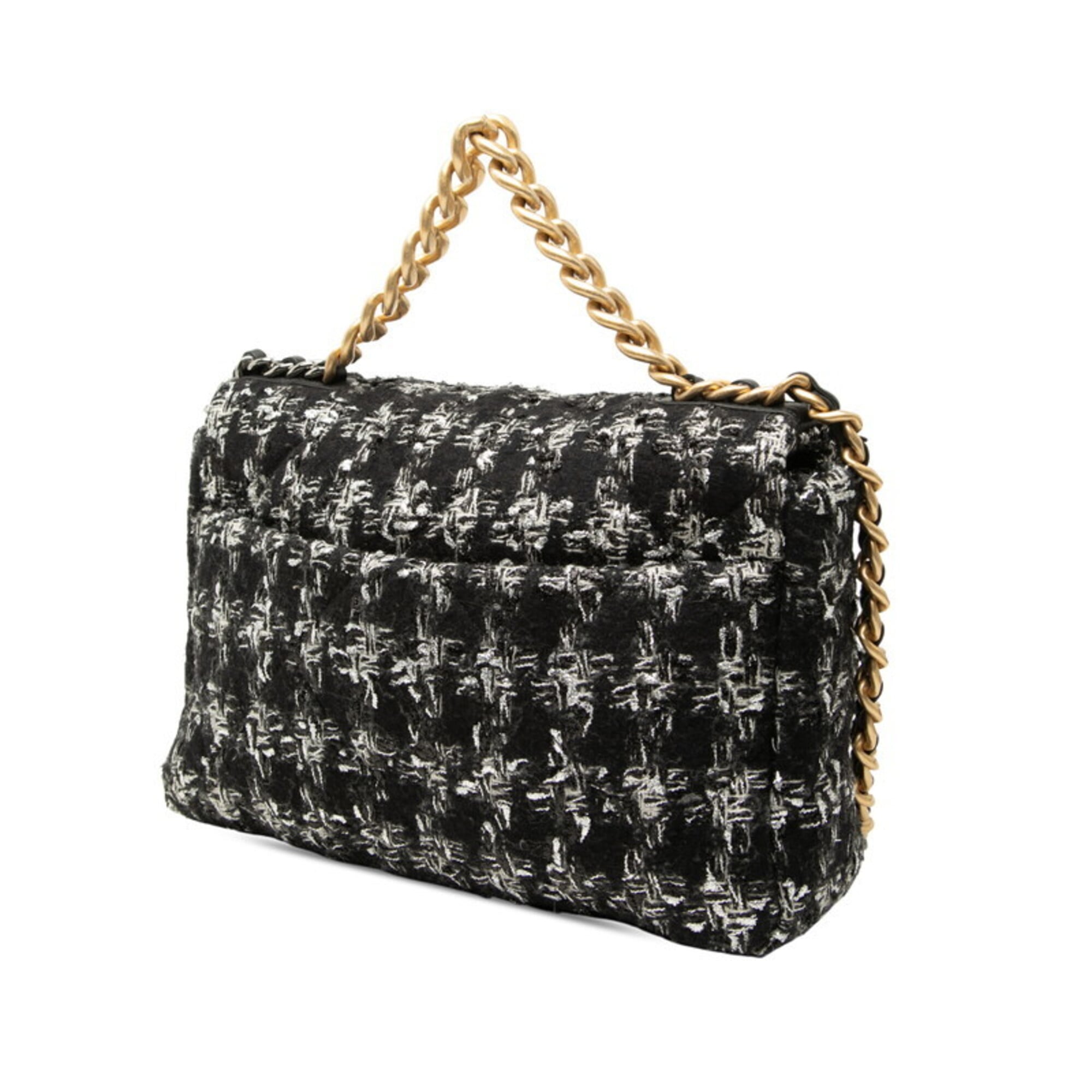Chanel Black Tweed Shoulder Bag (Pre-Owned)