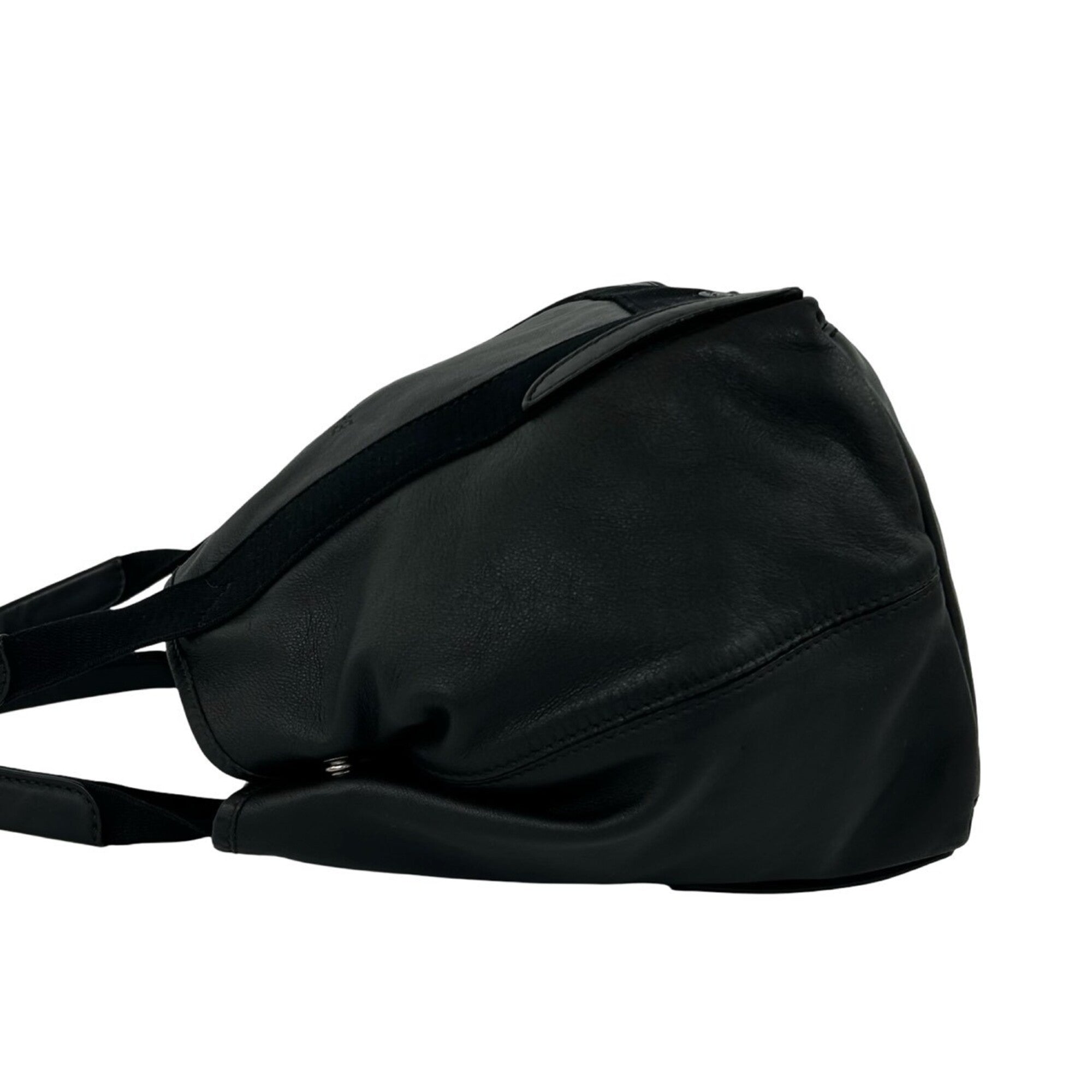 Balenciaga Black Leather Handbag Tote Bag (Pre-Owned)