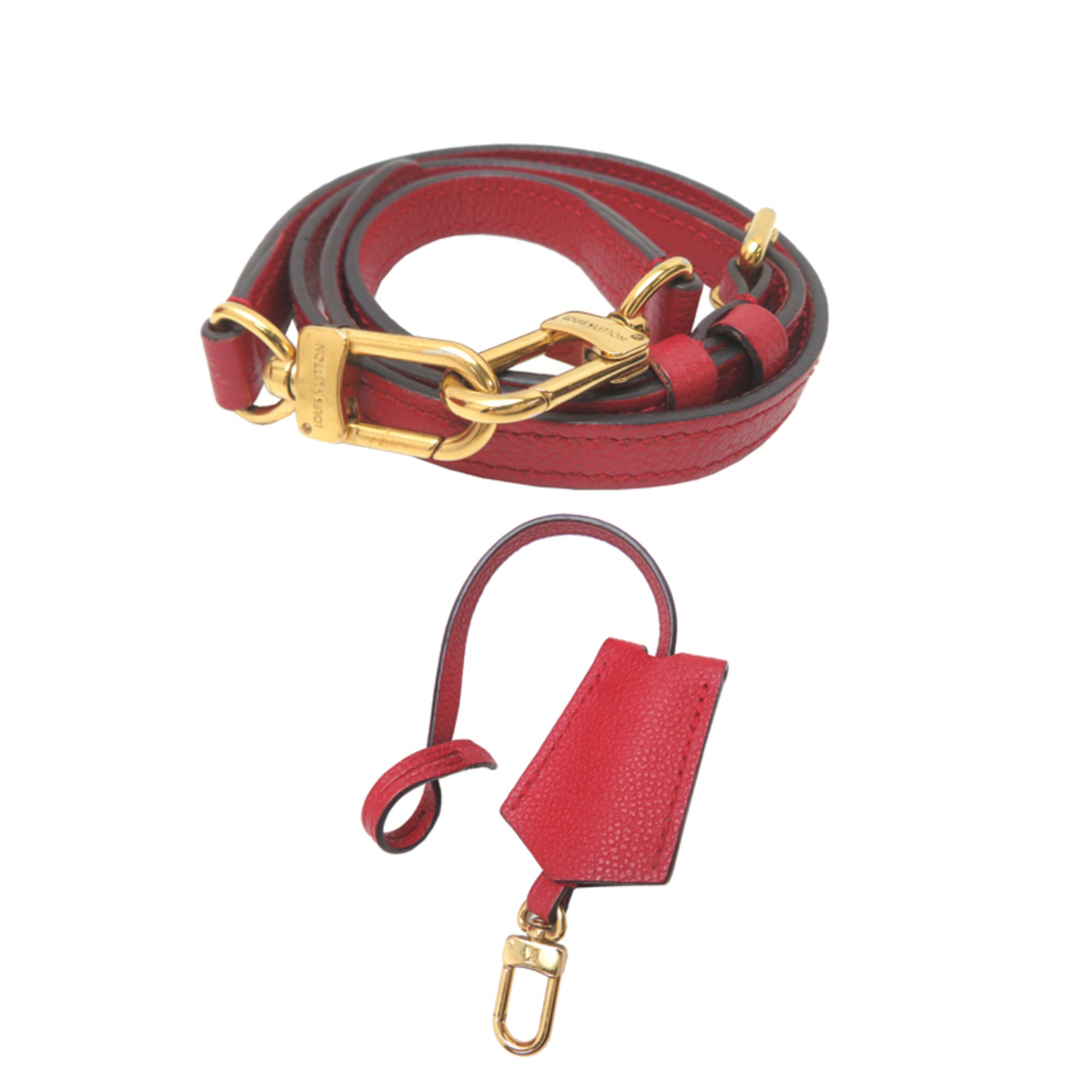 Louis Vuitton Red Color Monogram Empreinte Handbag (Pre-Owned)