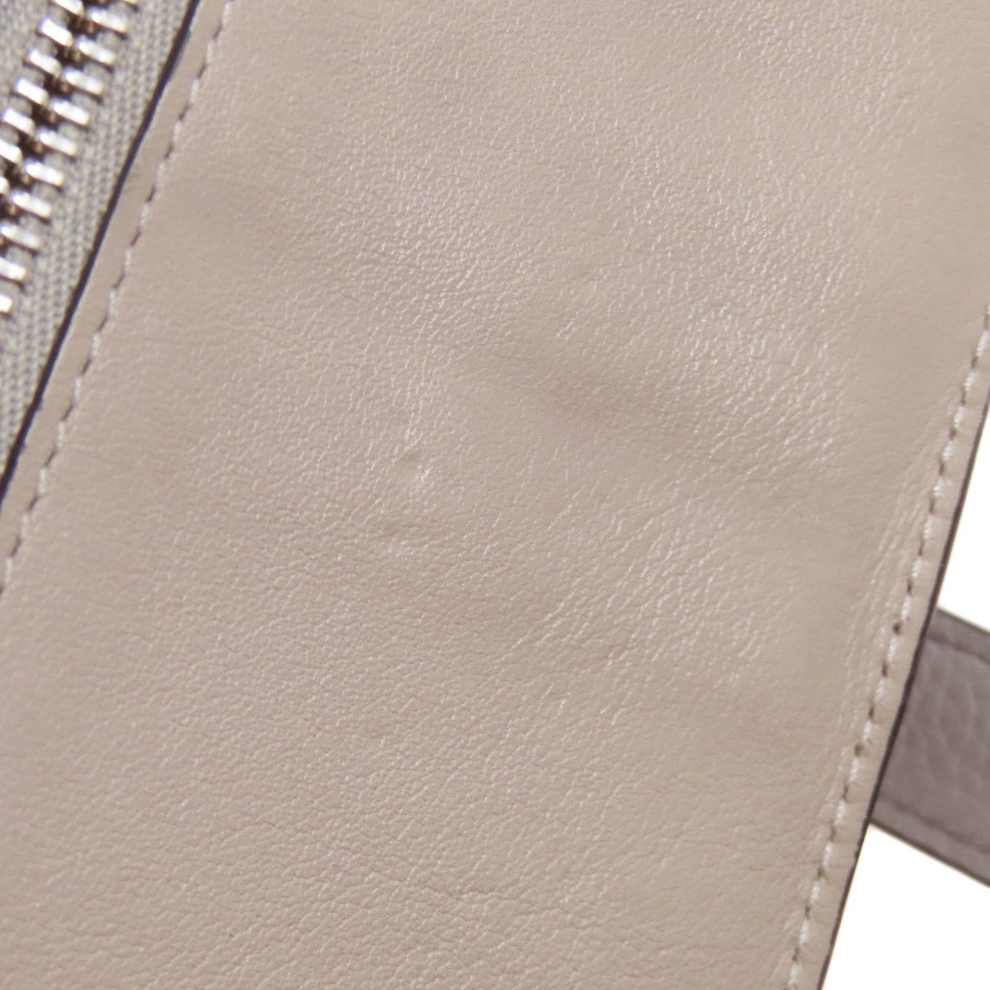 Loewe Gray Green Leather Coin Purse/Coin Case (Pre-Owned)