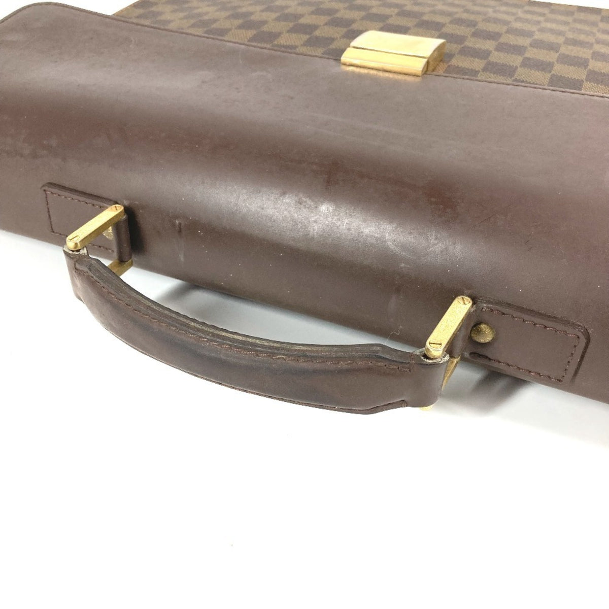 Louis Vuitton Brown Damier Canvas Ebene Damier Canvas Briefcase Handbag (Pre-Owned)