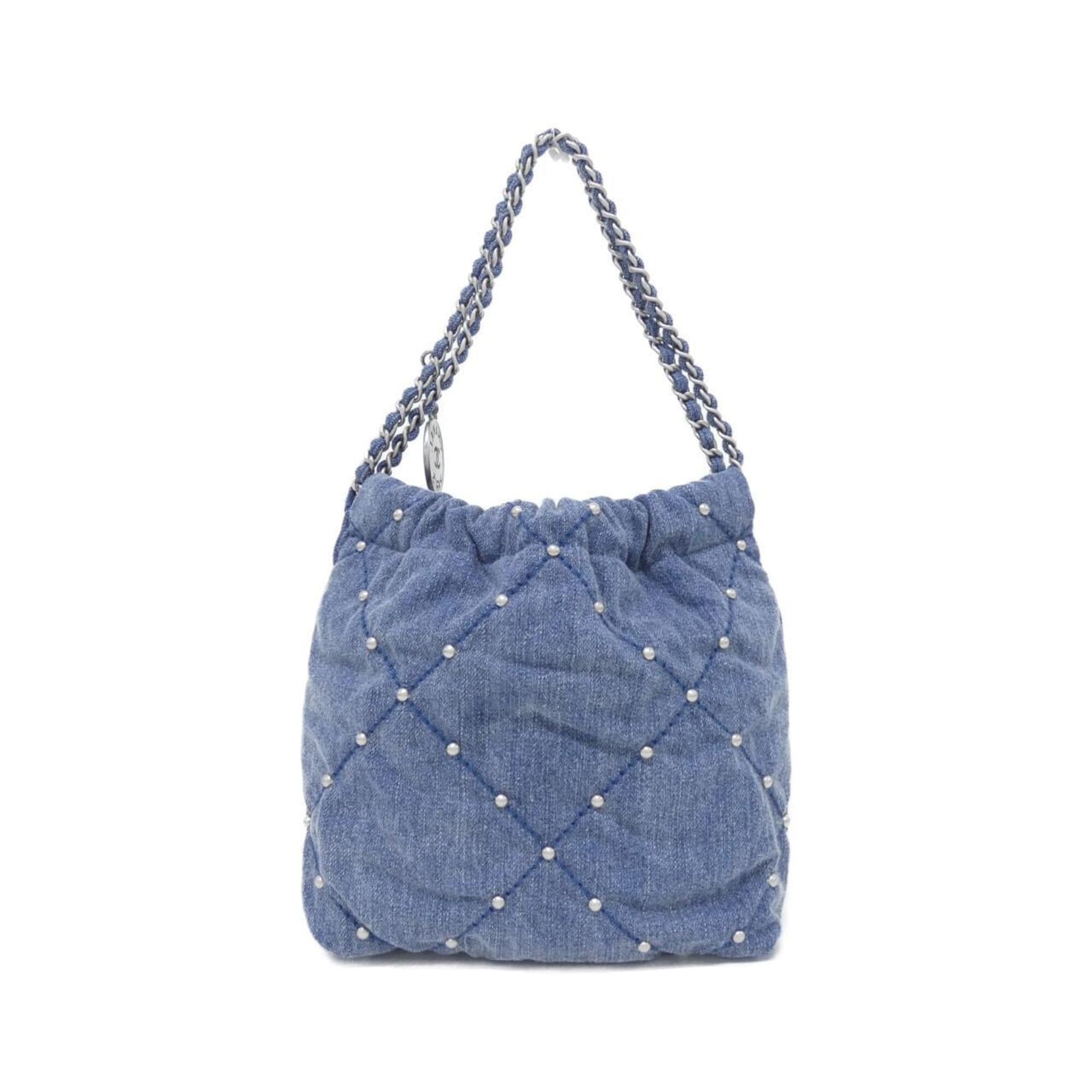 Chanel Blue Denim Handbag (Pre-Owned)