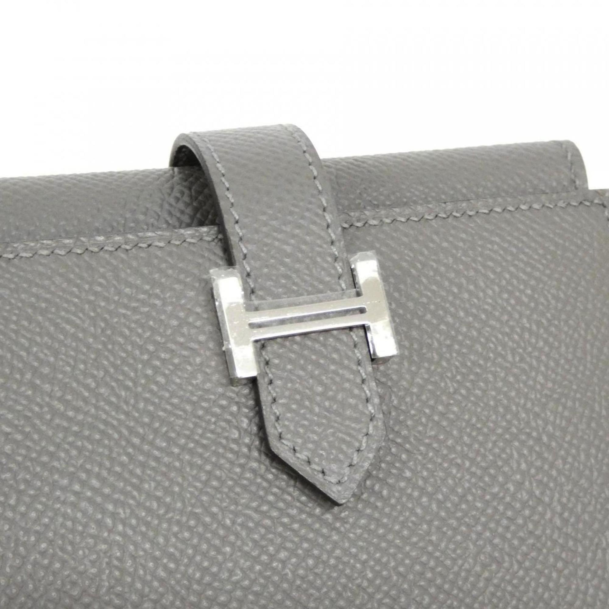 Hermes Gray Epsom Leather Wallet (Bi-Fold) (Pre-Owned)