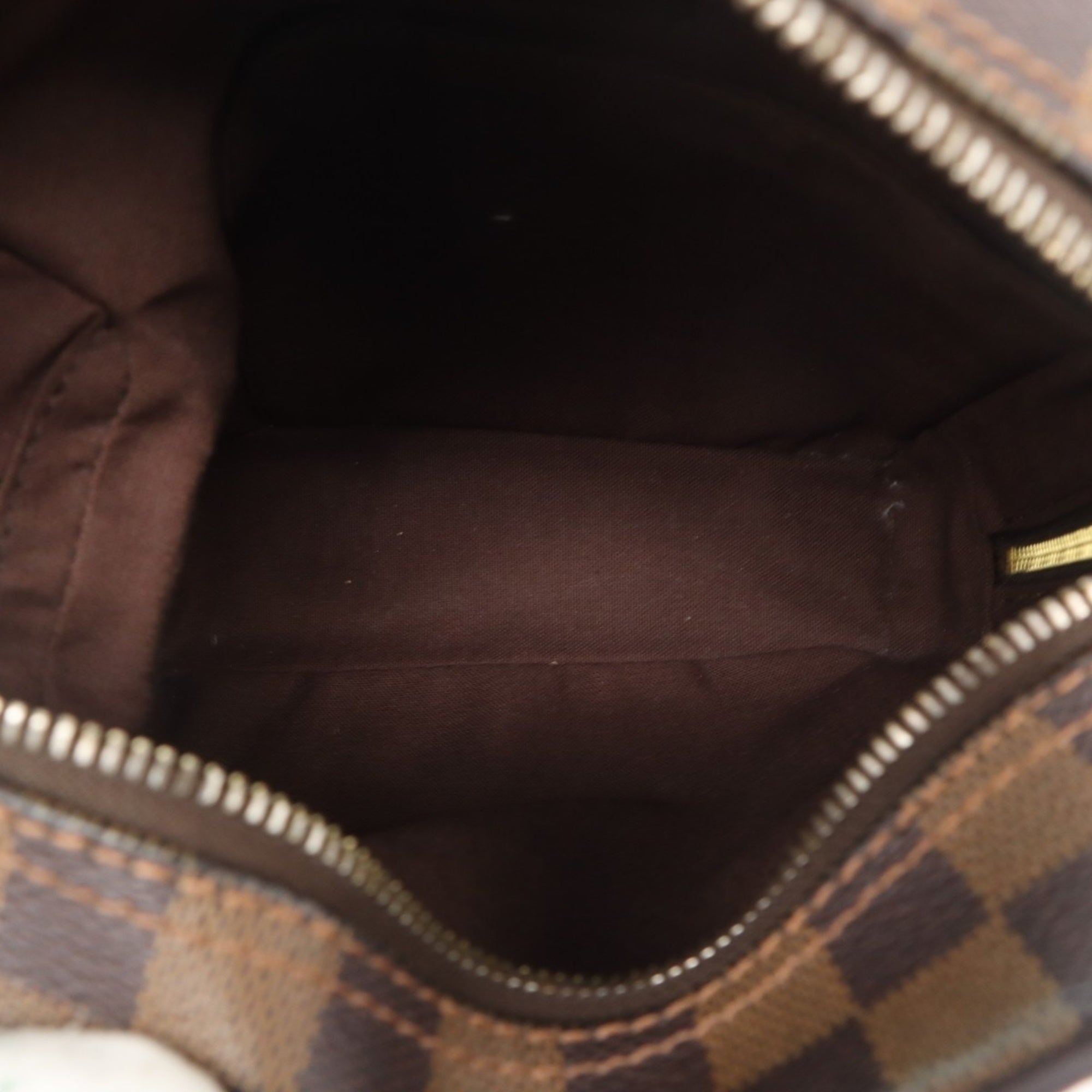 Louis Vuitton Damier Brown Coated Canvas Leather Shoulder Bag (Pre-Owned)