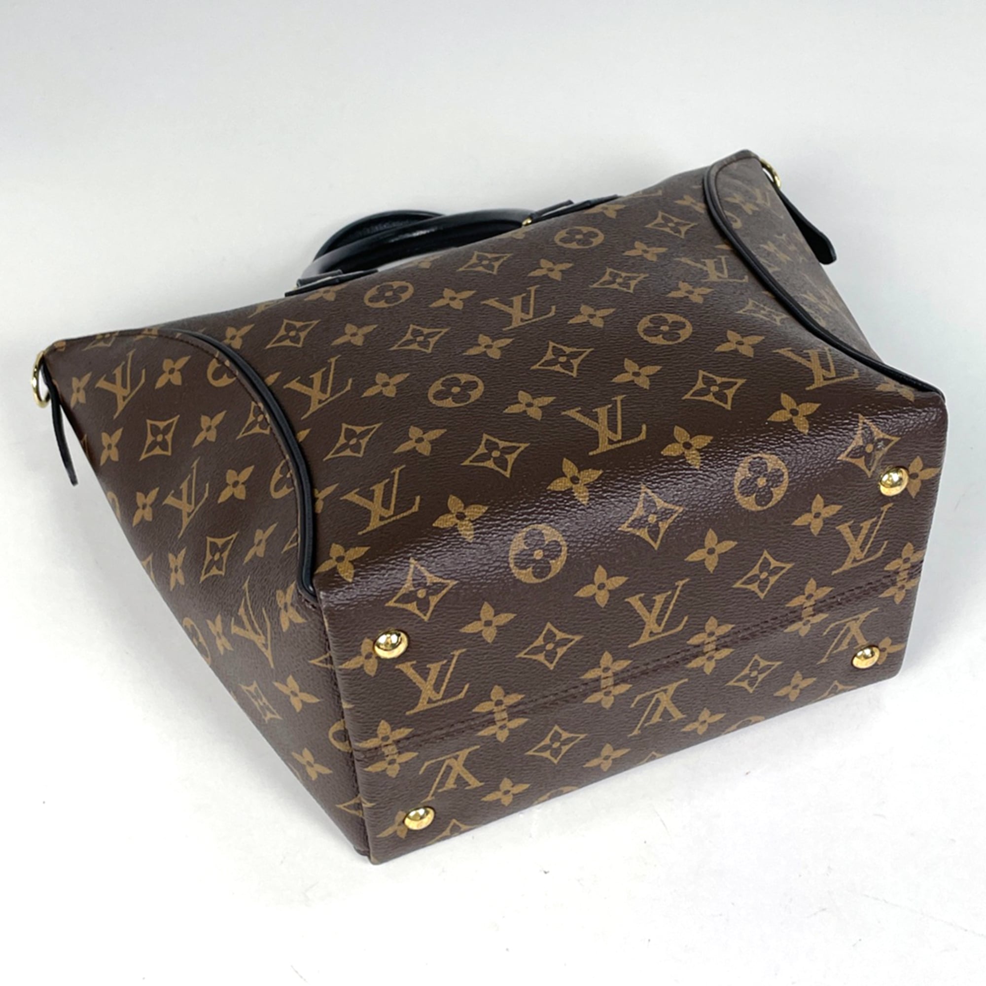 Louis Vuitton Black Brown Noir Monogram Handbag Shoulder Bag (Pre-Owned)