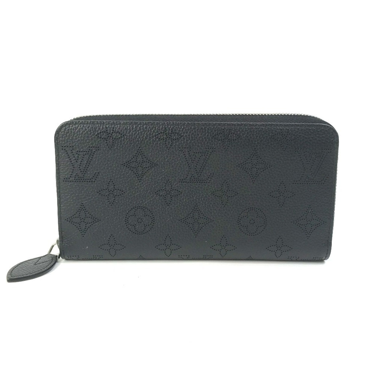 Louis Vuitton Black Mahina Leather Long Wallet (Bi-Fold) (Pre-Owned)