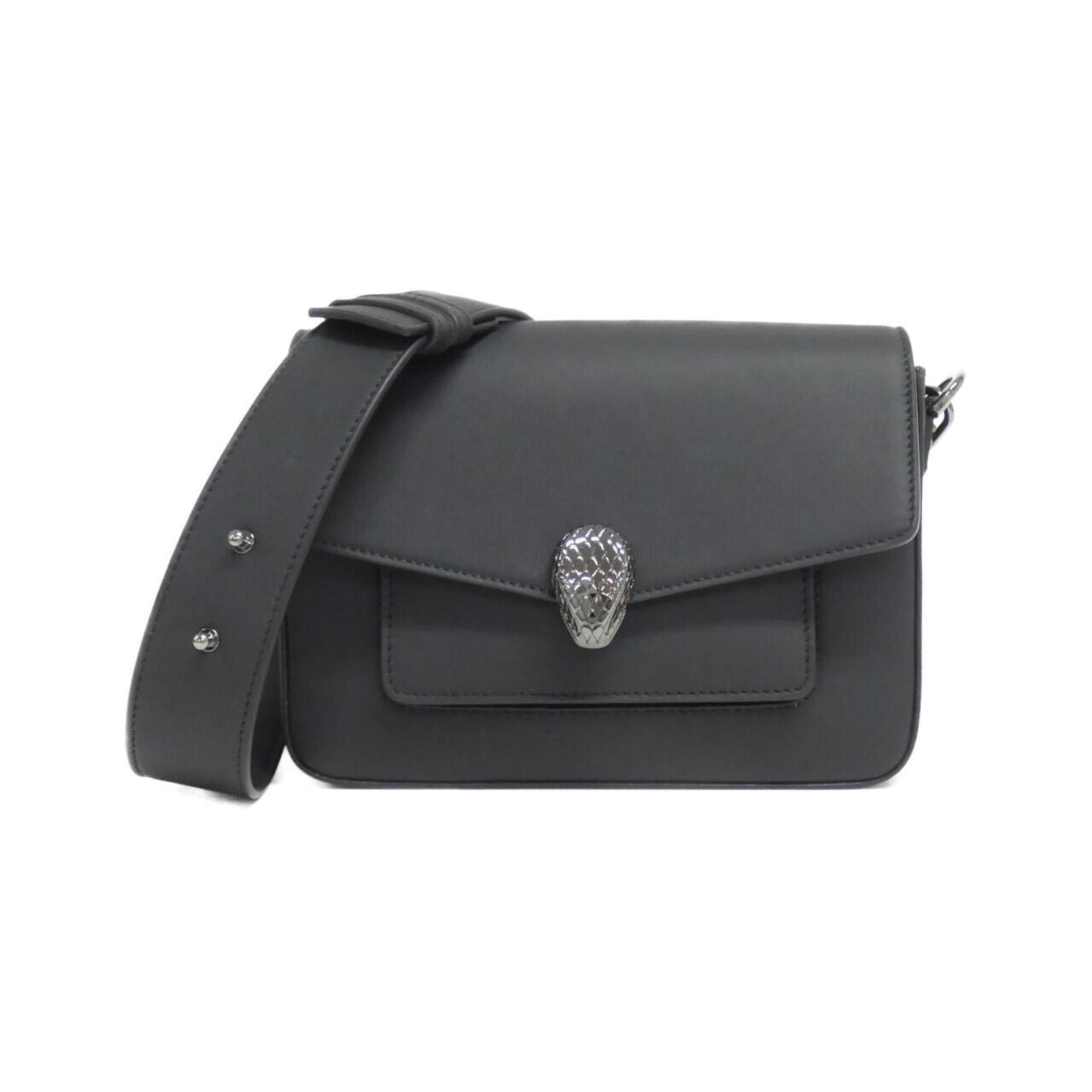 Bvlgari Black Leather Shoulder Bag (Pre-Owned)