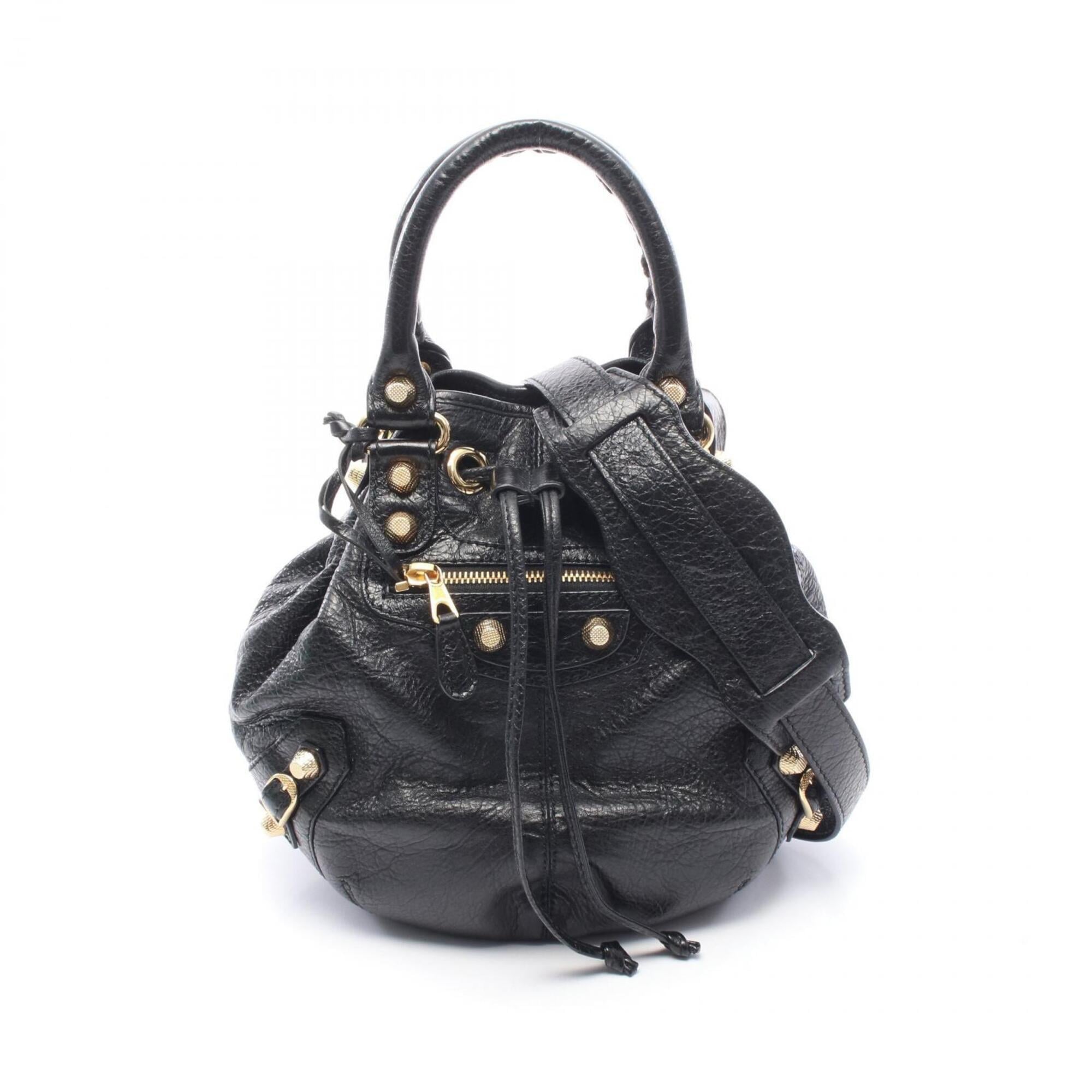 Balenciaga Black Leather Handbag (Pre-Owned)