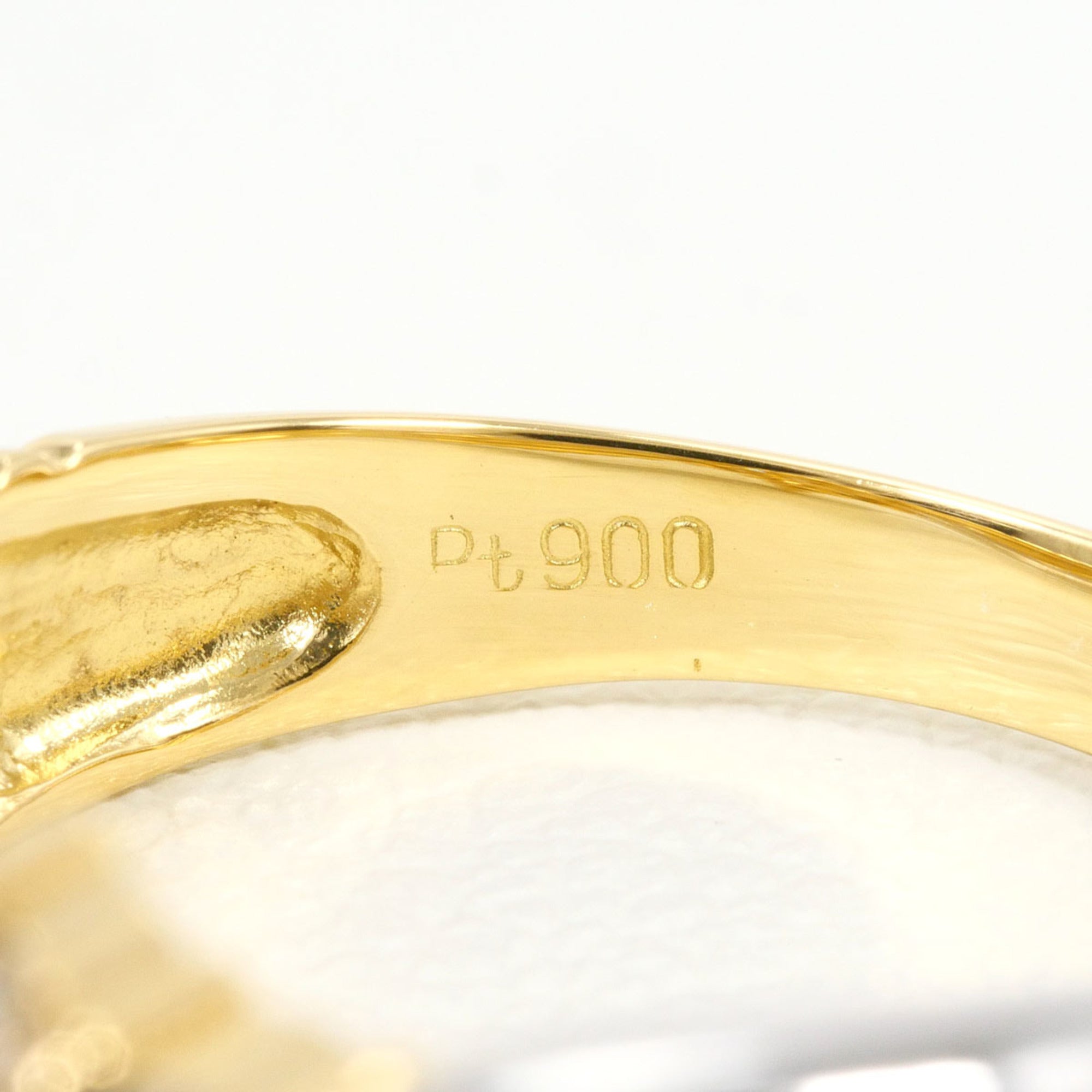 Unbranded Platinum Yellow Gold Yellow Gold (18K) Platinum 900 Band Ring (Pre-Owned)