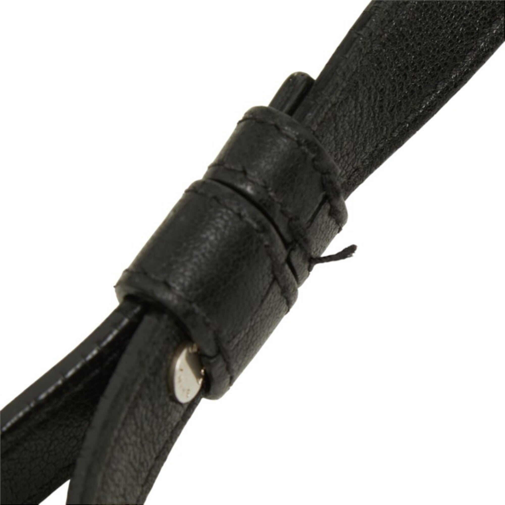 Saint Laurent Black Leather Handbag Shoulder Bag (Pre-Owned)