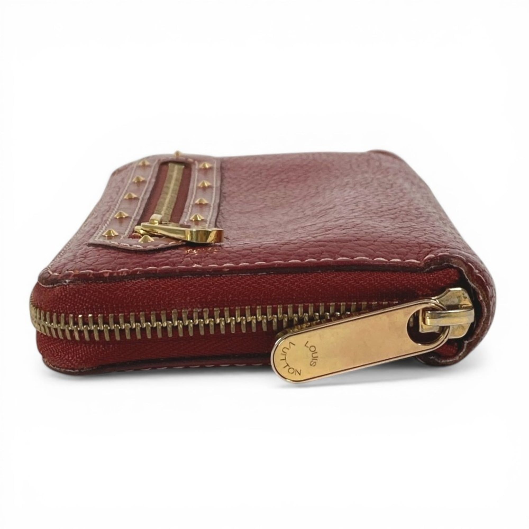 Louis Vuitton Suhali Red Color Suhali Leather Long Wallet (Bi-Fold) (Pre-Owned)