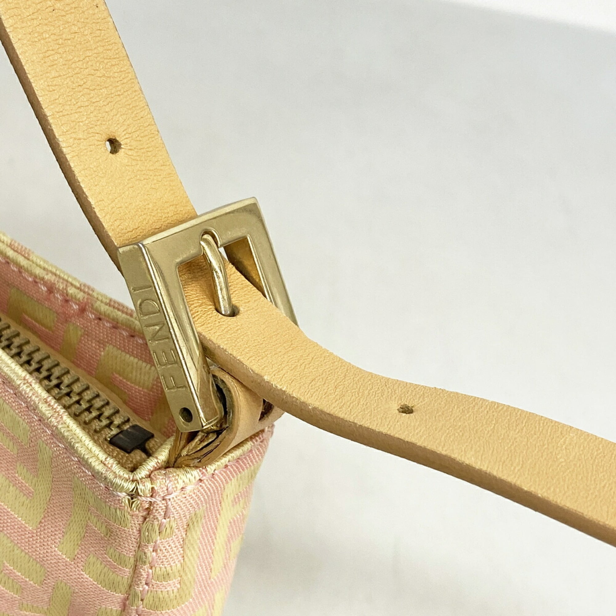 Fendi Pink Nylon Canvas Handbag (Pre-Owned)