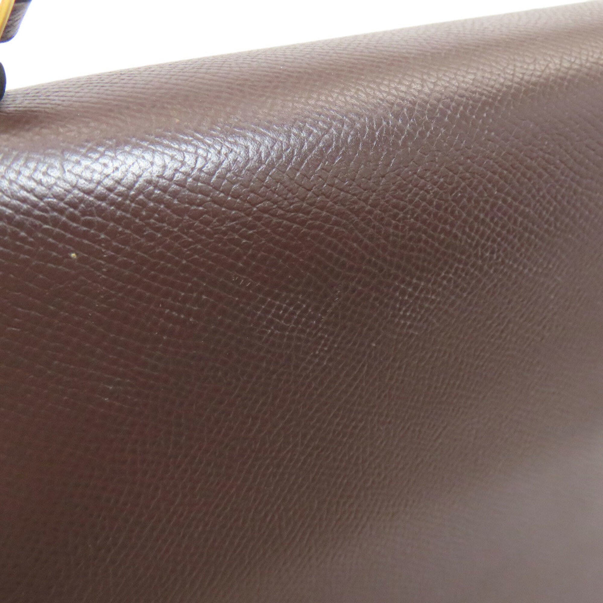 Hermes Brown Orange Epsom Leather Handbag (Pre-Owned)
