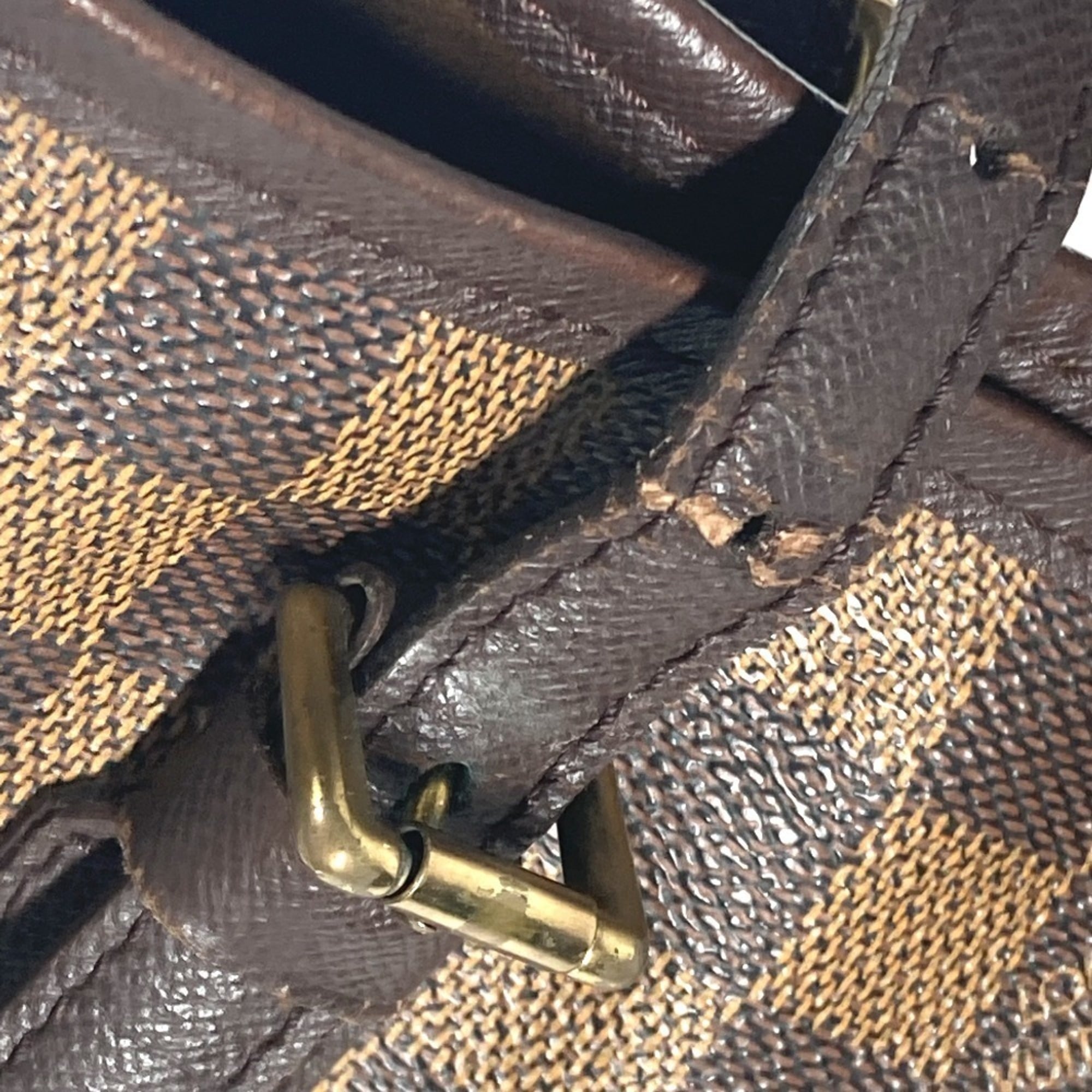 Louis Vuitton Brown Damier Canvas Ebene Damier Canvas Shoulder Bag Tote Bag (Pre-Owned)