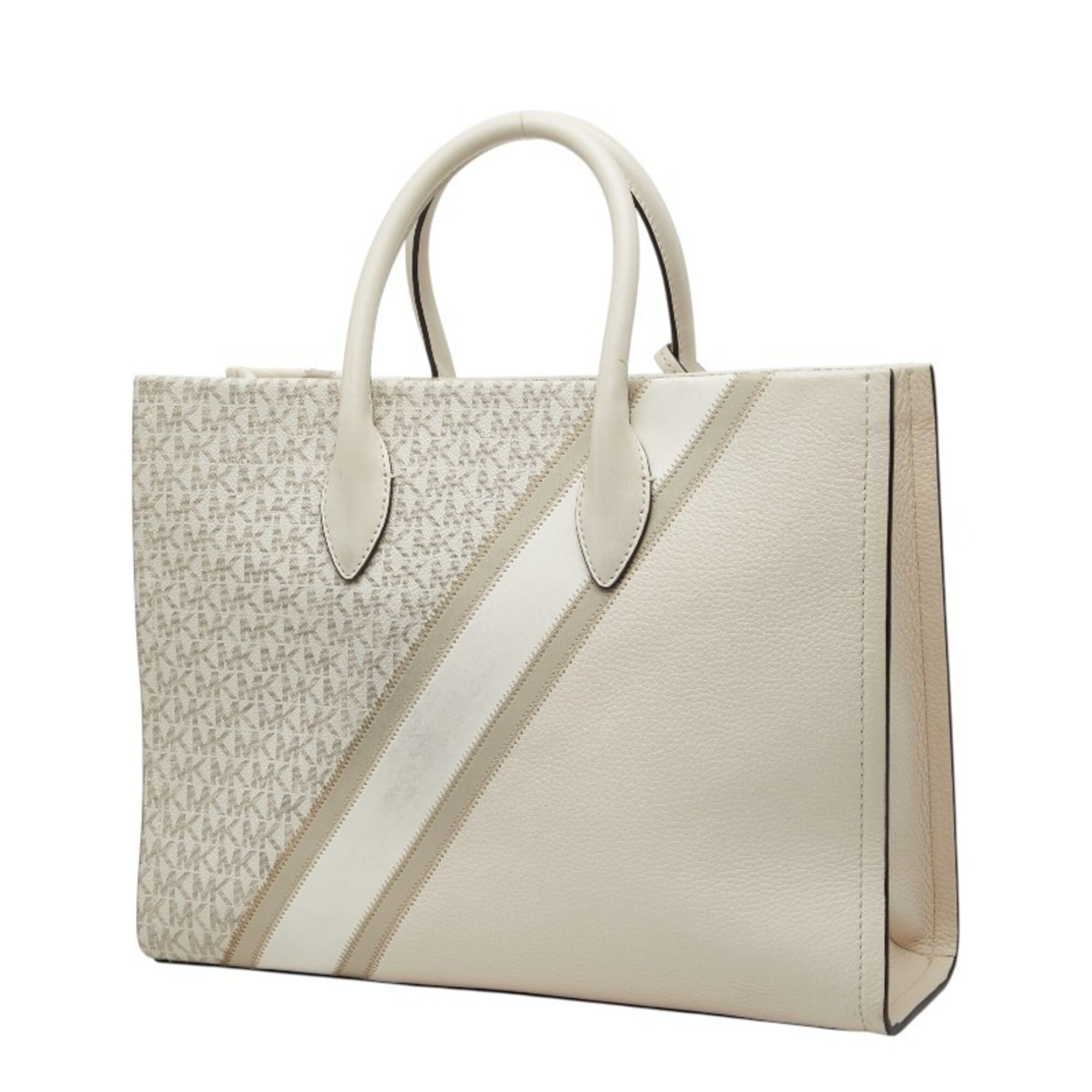Michael Kors Beige Ivory Leather Handbag (Pre-Owned)