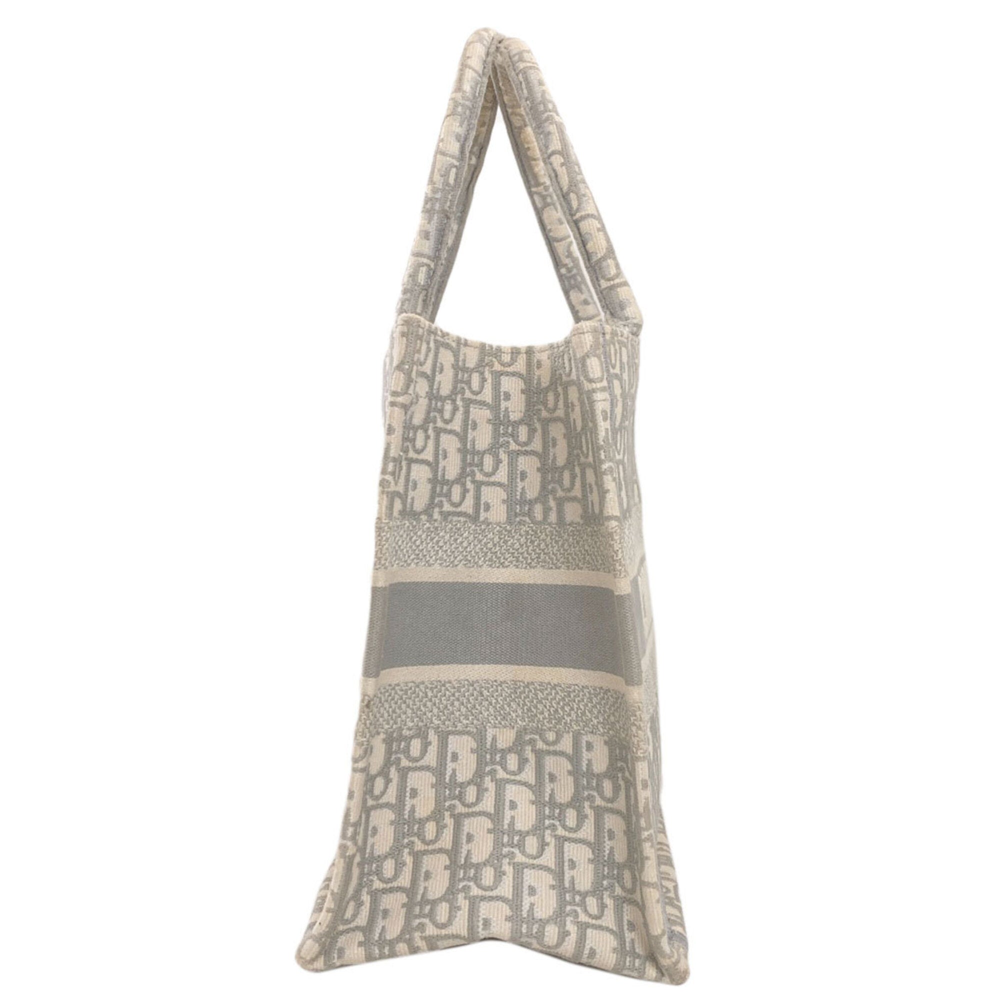 Christian Dior Gray Canvas Tote Bag (Pre-Owned)