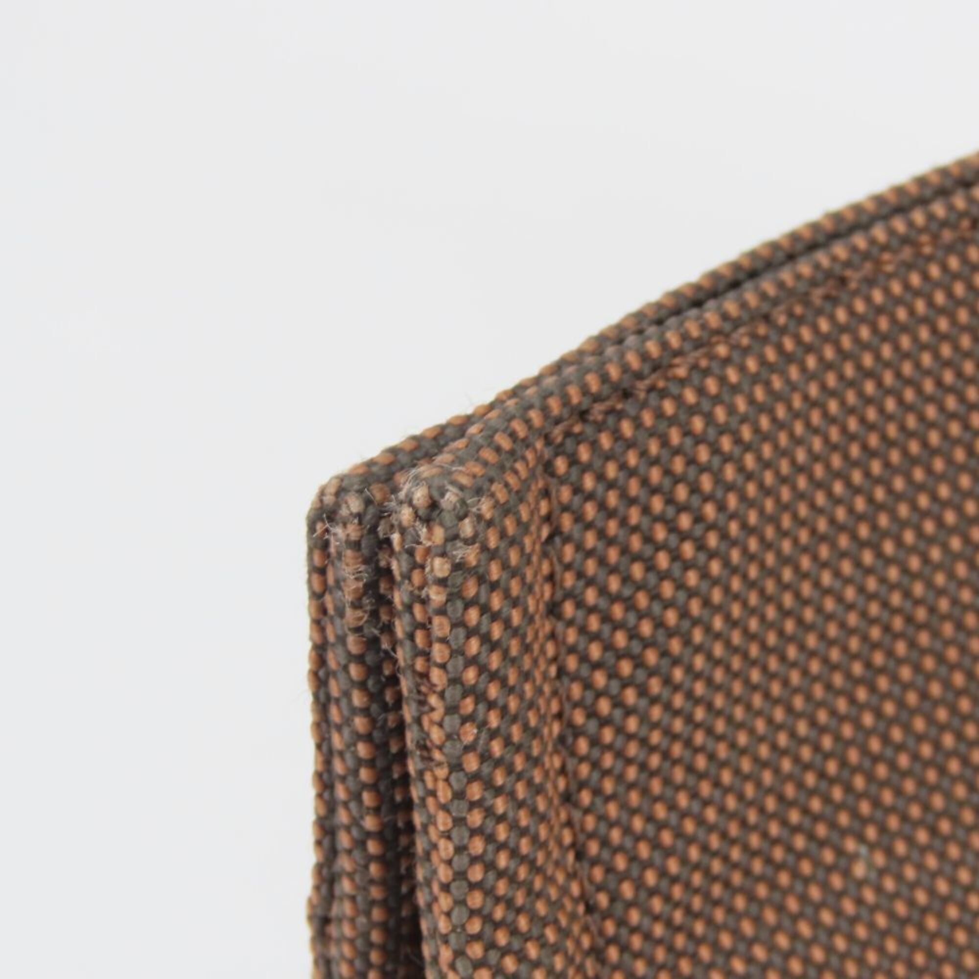 Hermes Brown Canvas Tote Bag (Pre-Owned)