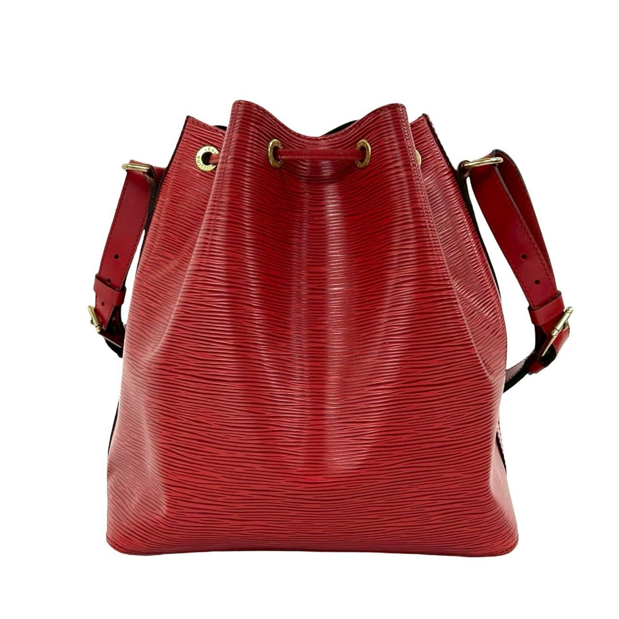Louis Vuitton Red Color Leather Shoulder Bag (Pre-Owned)