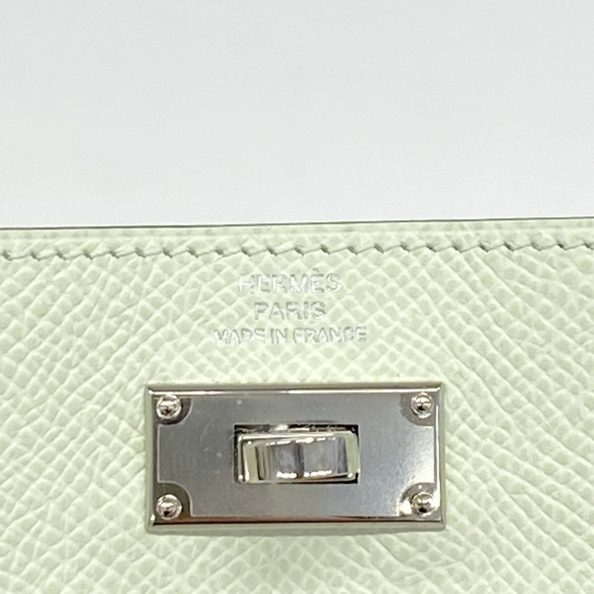 Hermes Green Epsom Leather Coin Purse/Coin Case (Pre-Owned)