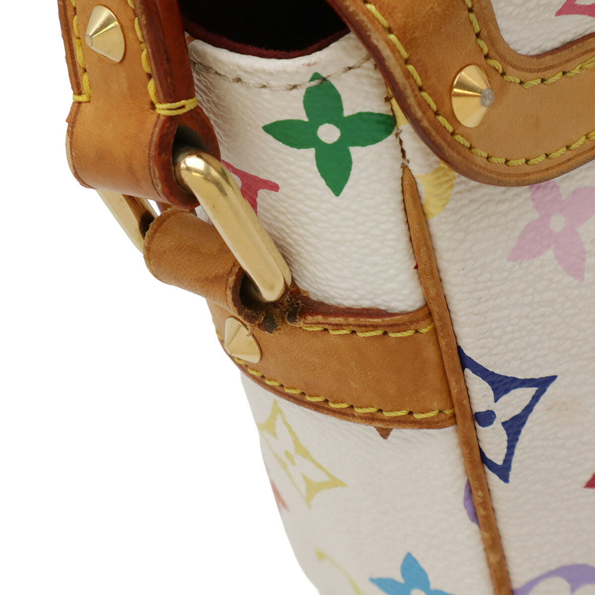 Louis Vuitton Blanc Multi-Color White Monogram Multicolore Shoulder Bag (Pre-Owned)
