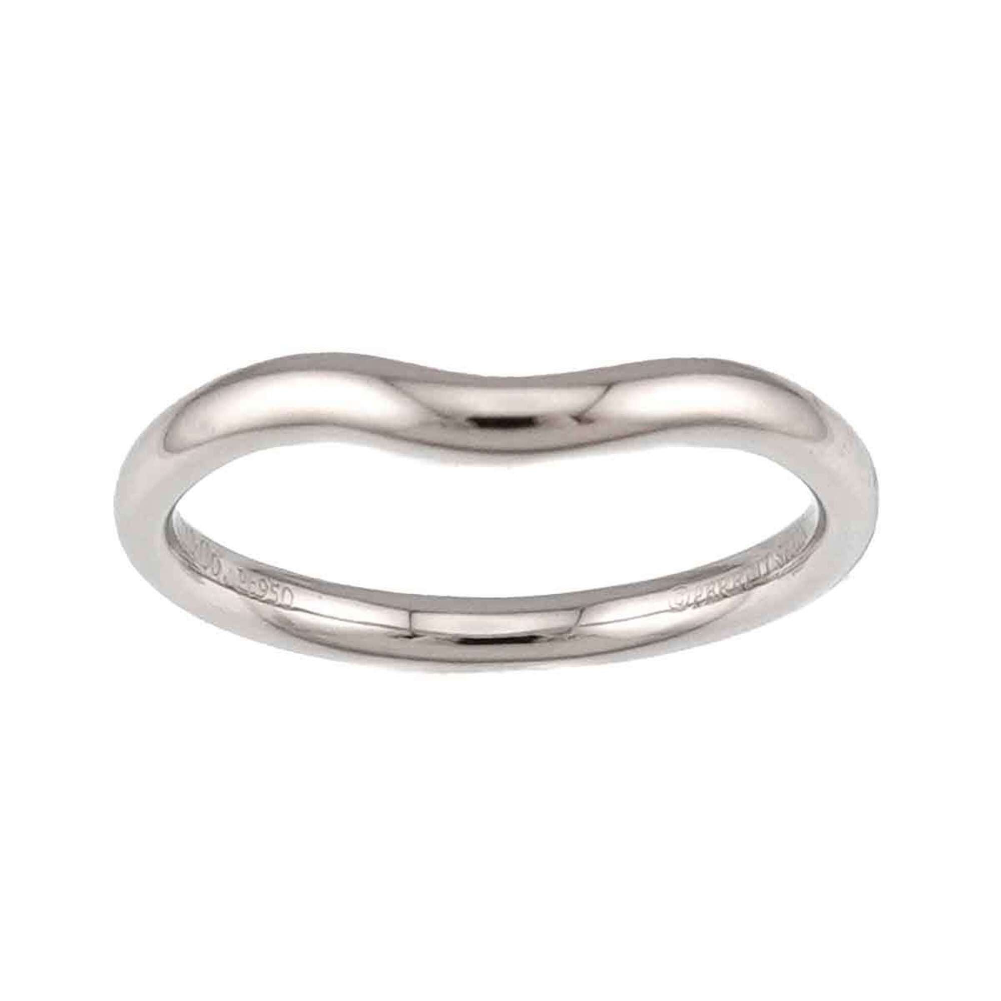 Tiffany Platinum Platinum 950 Band Ring (Pre-Owned)