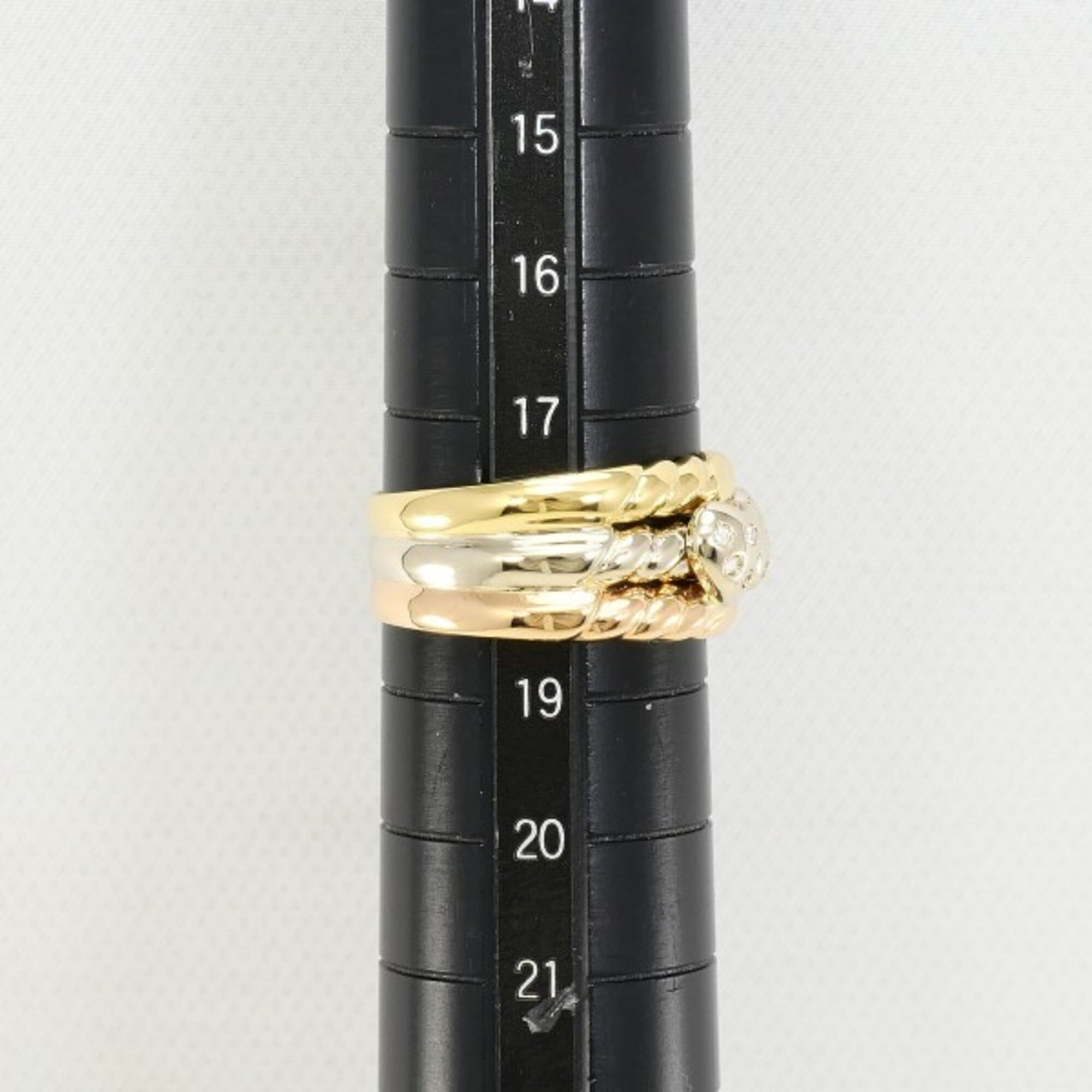 Unbranded Pink Gold White Gold Yellow Gold Yellow Gold (18K) Pink Gold (18K) White Gold (18K) Band Ring (Pre-Owned)