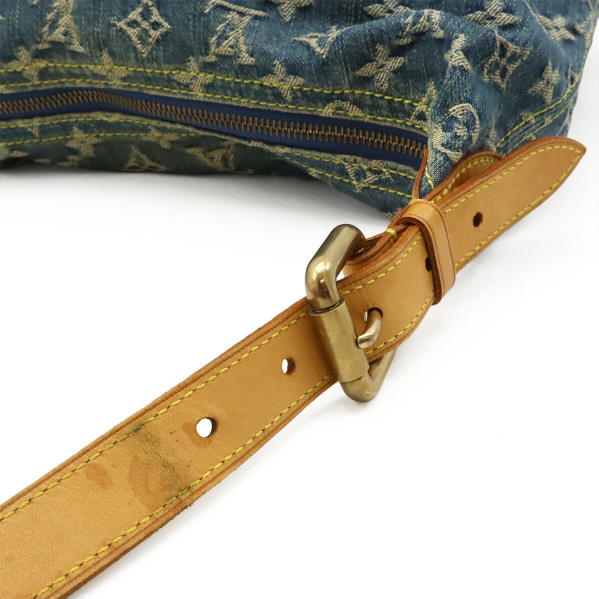 Louis Vuitton Blue Monogram Denim Shoulder Bag (Pre-Owned)