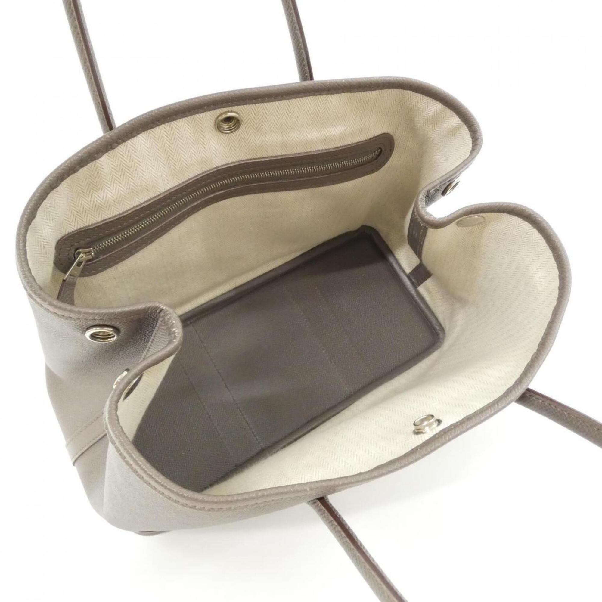 Hermes Etain Gray Epsom Leather Handbag (Pre-Owned)