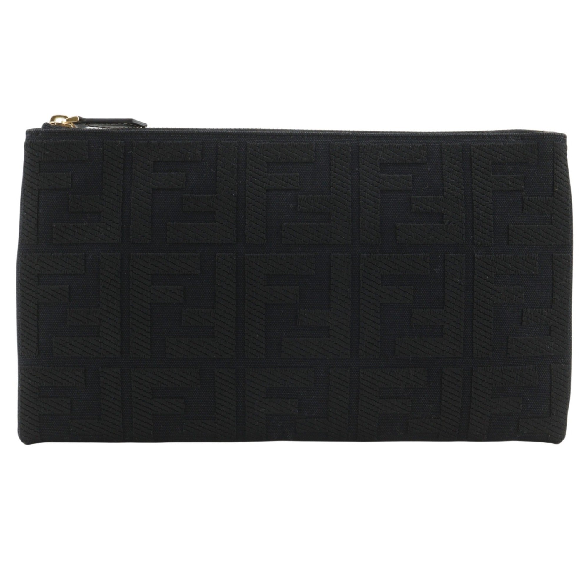 Fendi Black Cotton Pouch (Pre-Owned)
