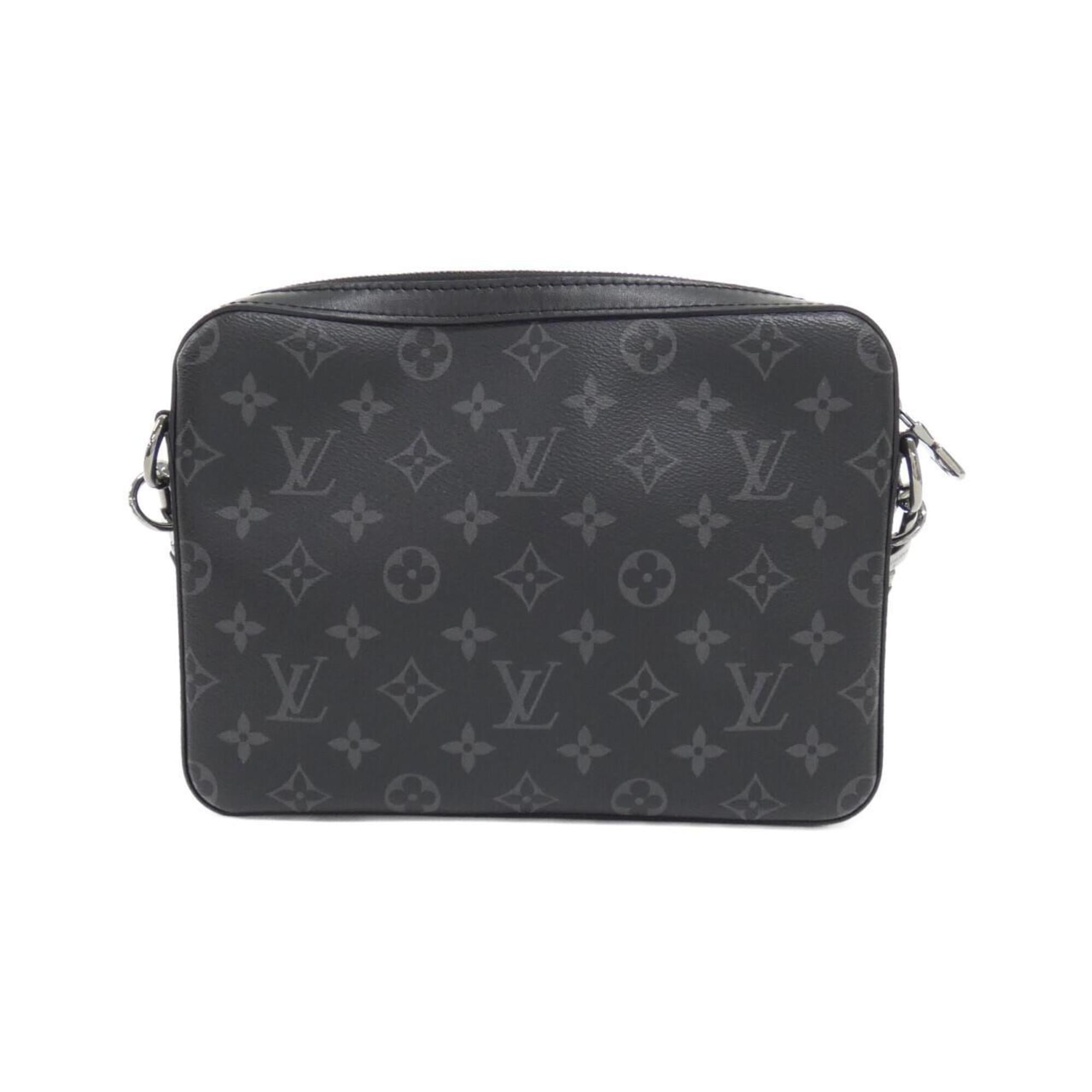 Louis Vuitton Black Coated Canvas Shoulder Bag (Pre-Owned)