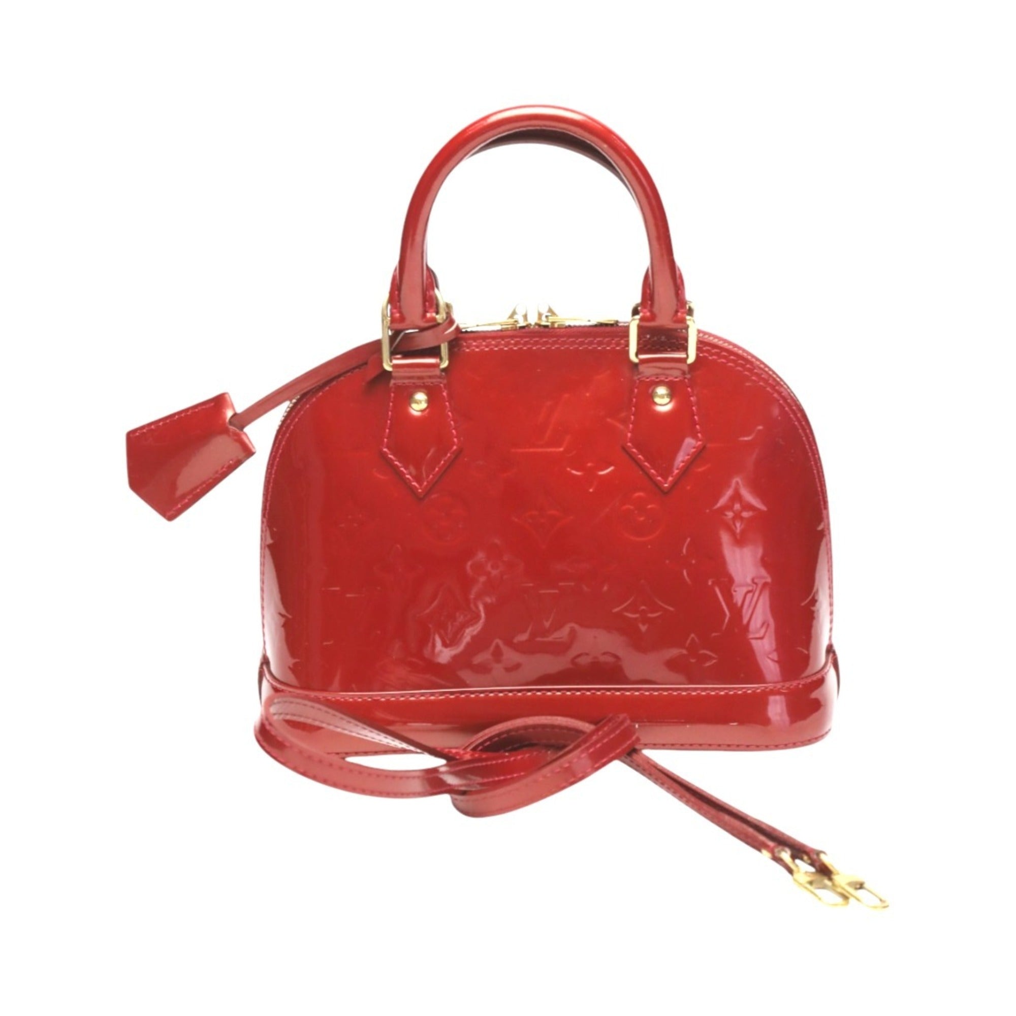 Louis Vuitton Monogram Vernis Red Color Monogram Vernis Handbag (Pre-Owned)