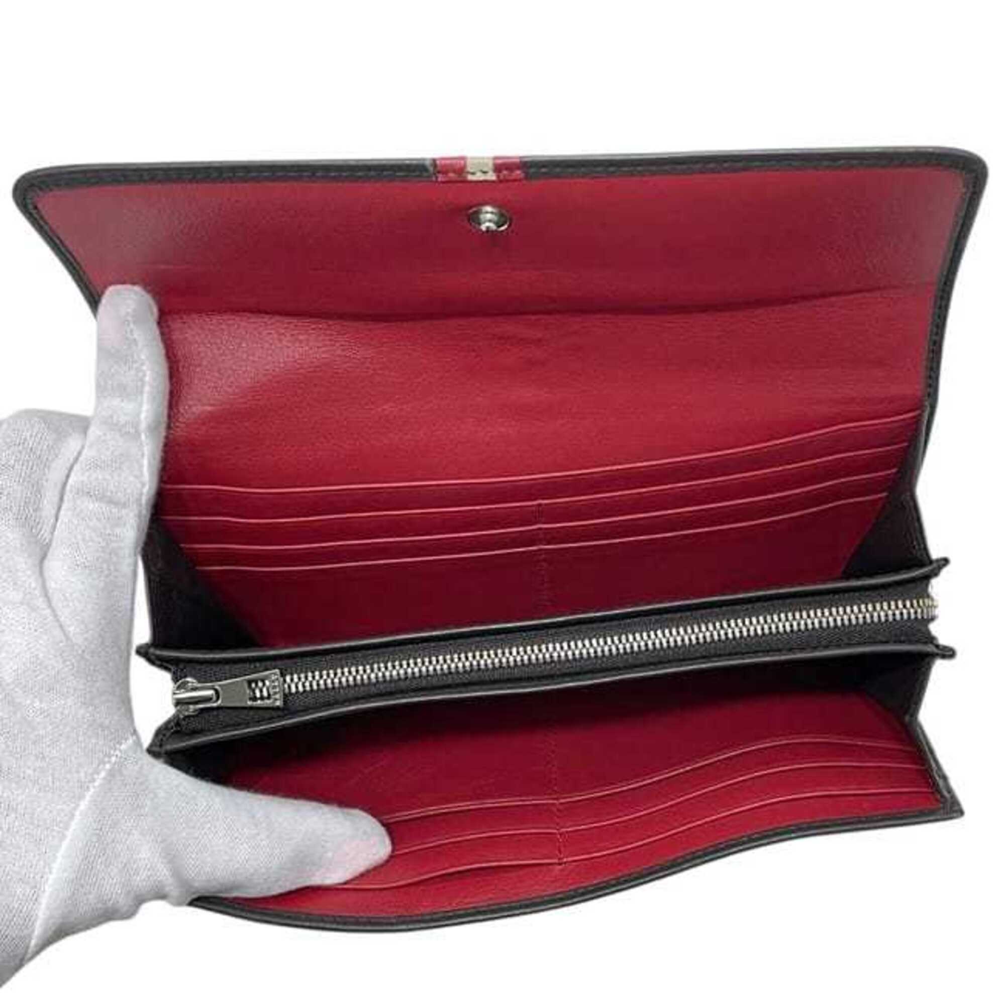 Bally Brown Leather Long Wallet (Bi-Fold) (Pre-Owned)