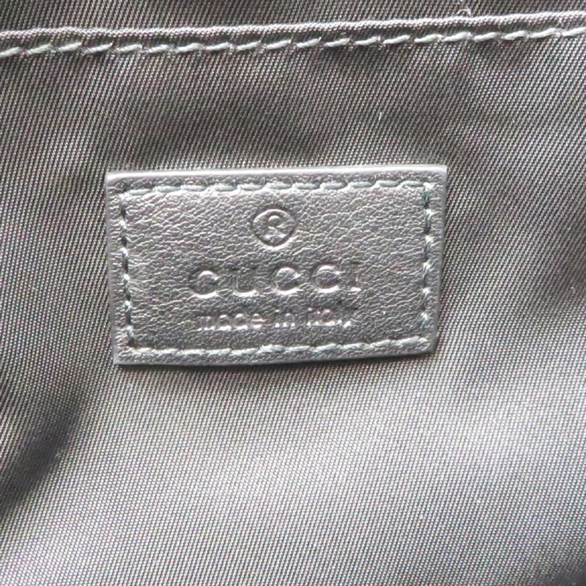 Gucci Black Canvas Leather Clutch Bag (Pre-Owned)