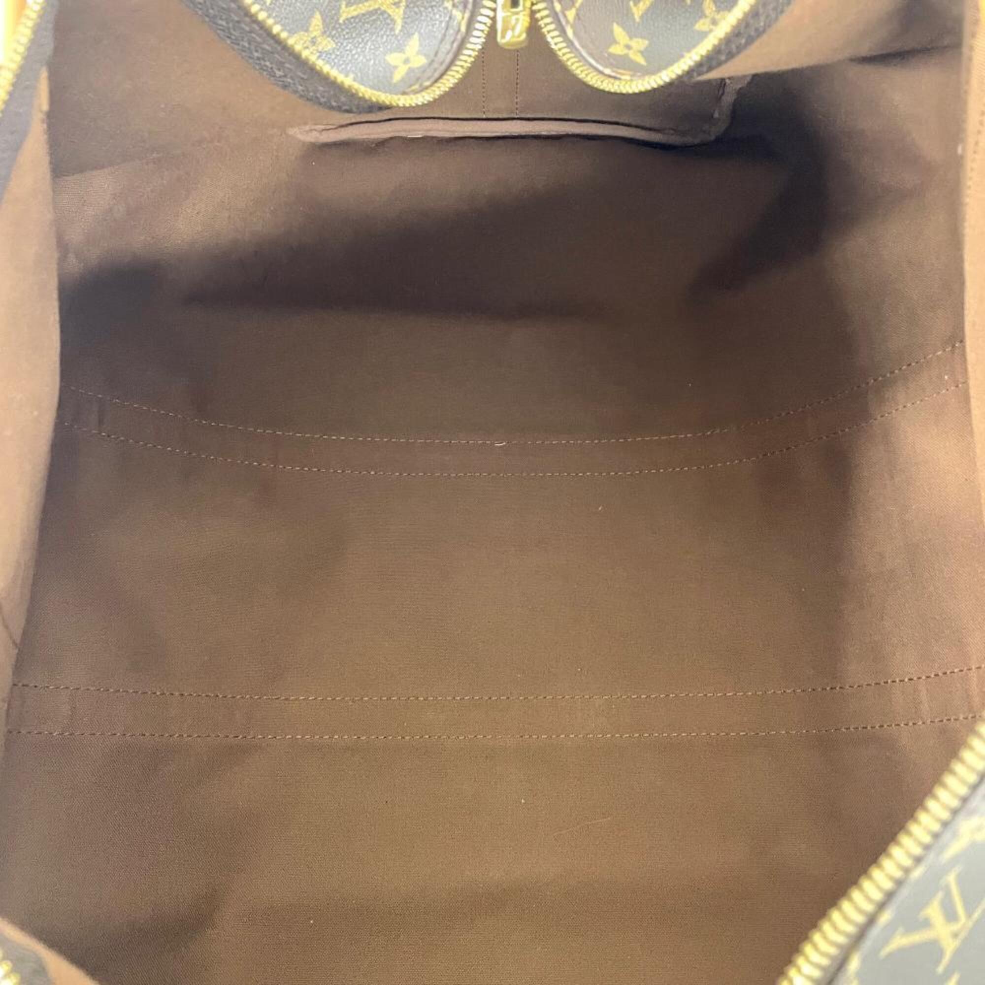 Louis Vuitton Brown Monogram Canvas Boston Bag (Pre-Owned)