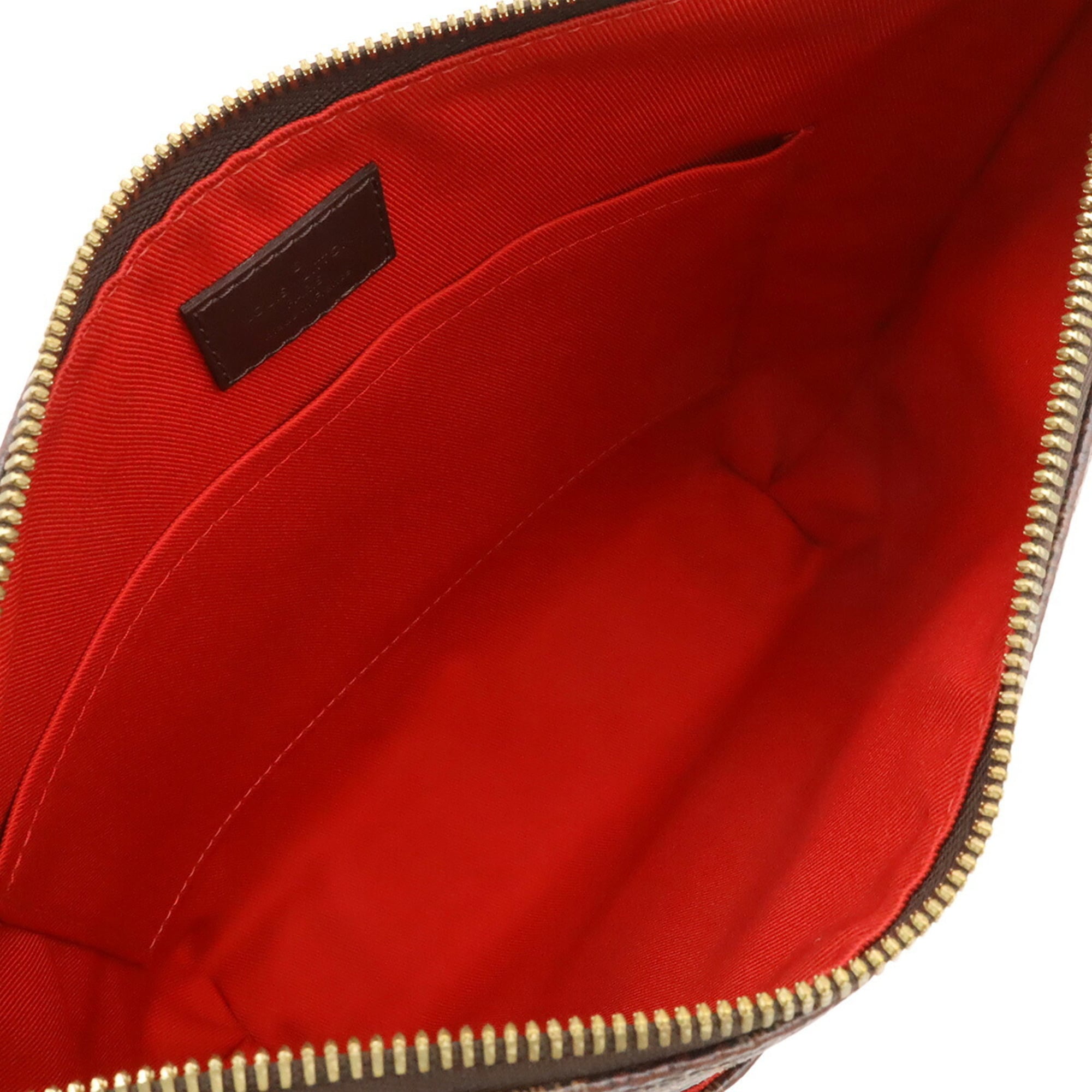 Louis Vuitton Brown Damier Canvas Red Color Pvc Damier Canvas Shoulder Bag (Pre-Owned)