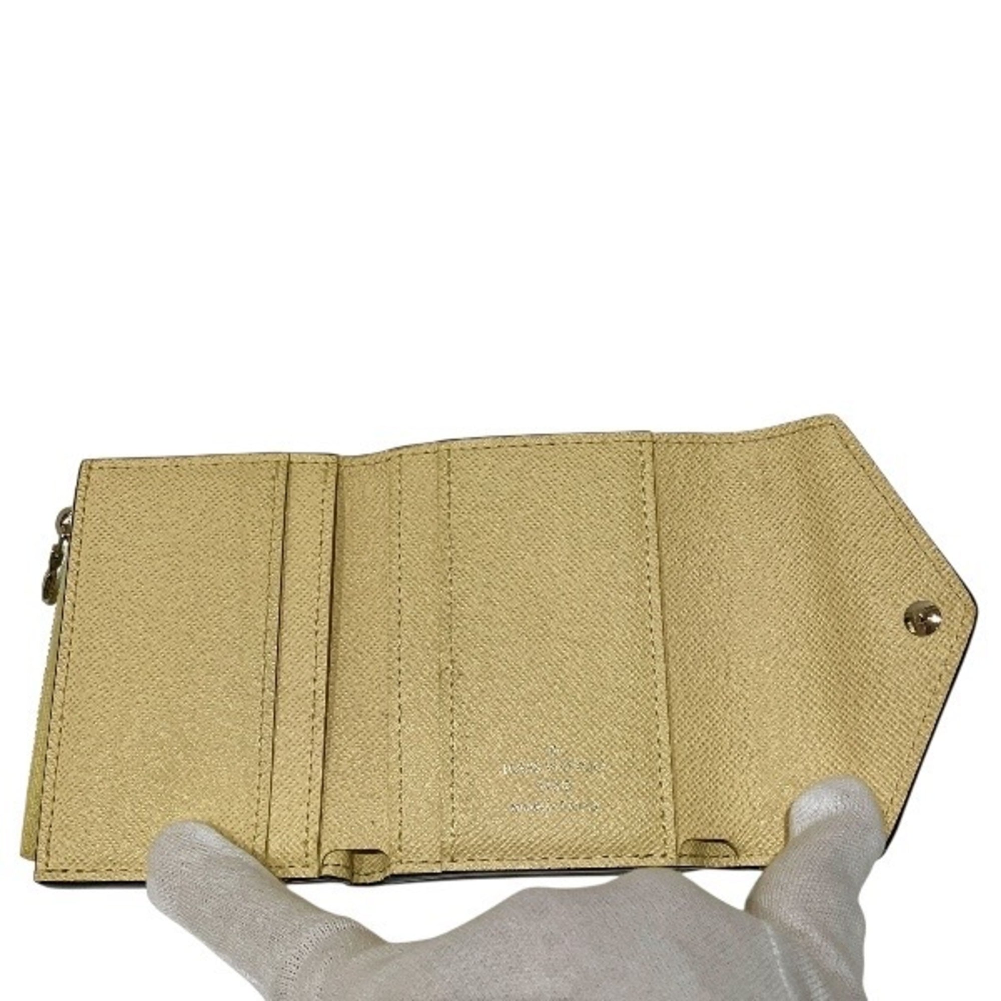 Louis Vuitton Monogram Blue Pink Yellow Leather Wallet (Bi-Fold) (Pre-Owned)