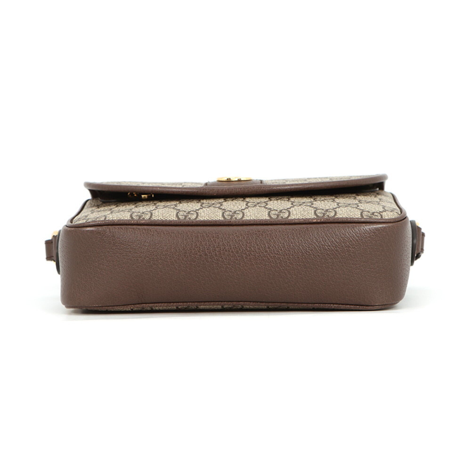 Gucci Beige Multi-Color Gg Supreme Handbag Shoulder Bag (Pre-Owned)