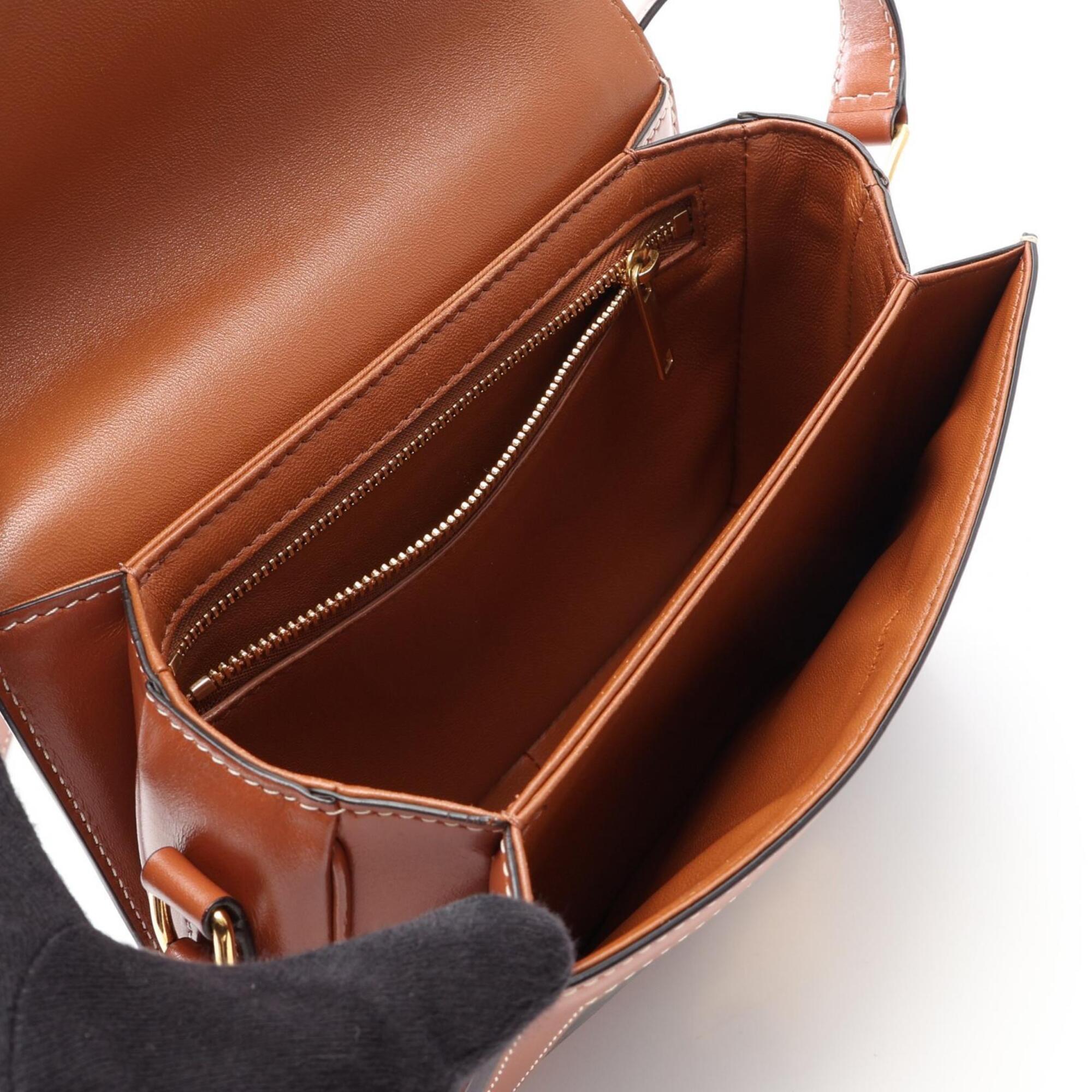 Celine Black Brown Coated Canvas Pvc Leather Handbag Shoulder Bag (Pre-Owned)