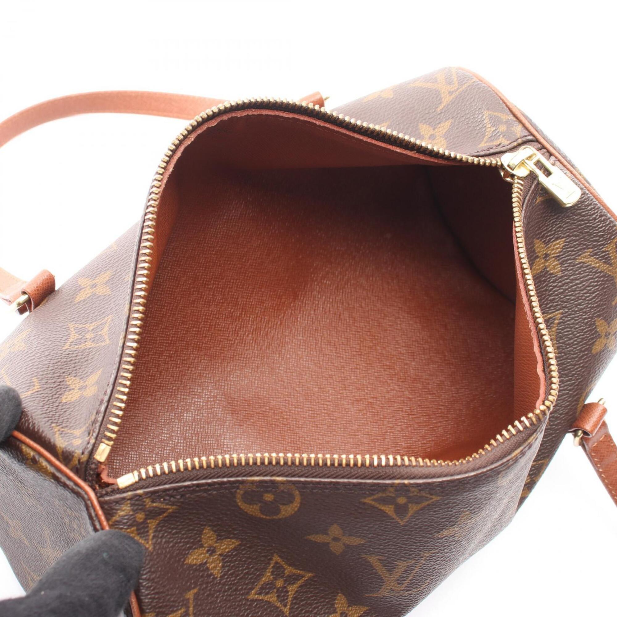Louis Vuitton Monogram Brown Coated Canvas Leather Handbag (Pre-Owned)