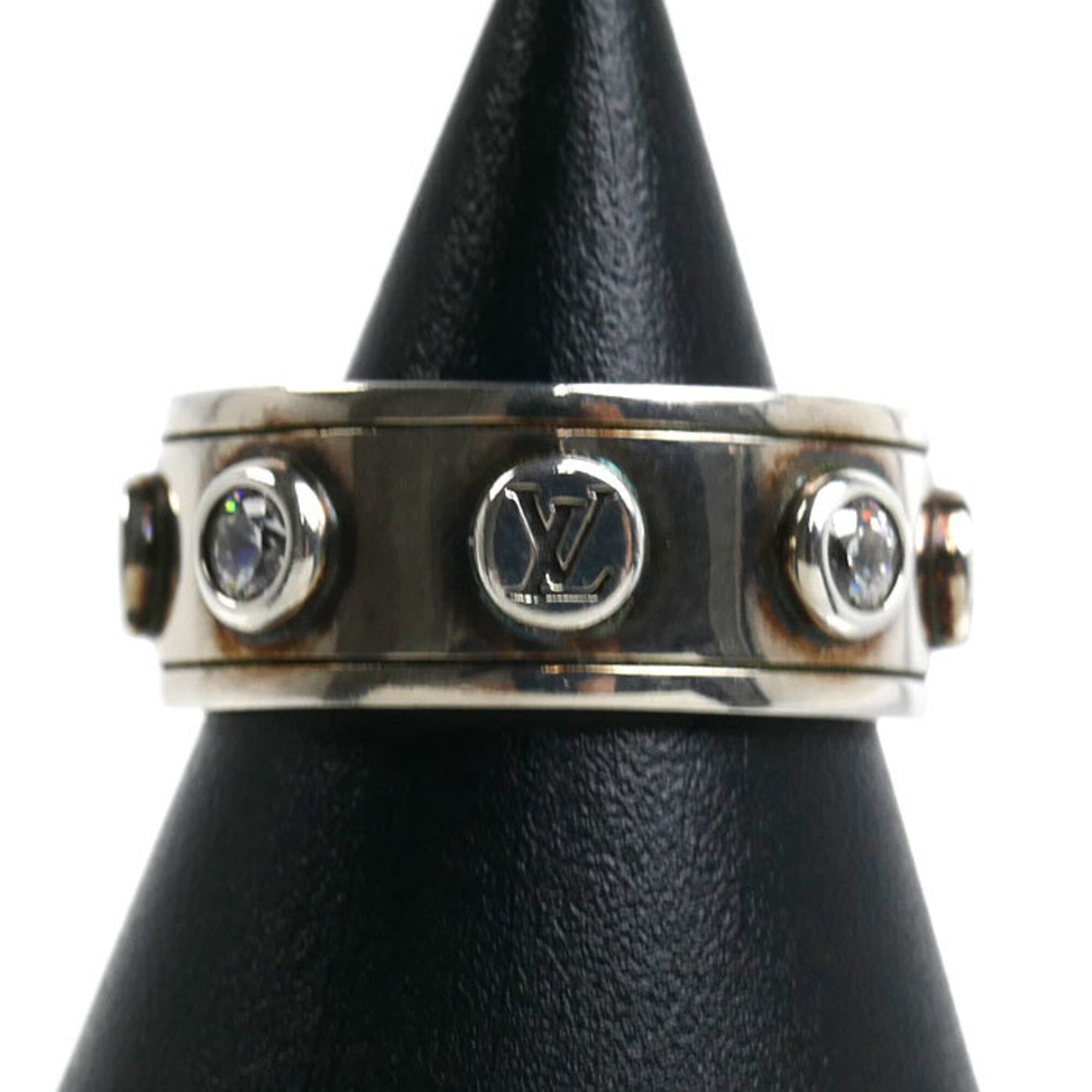 Louis Vuitton Silver 925 Band Ring (Pre-Owned)
