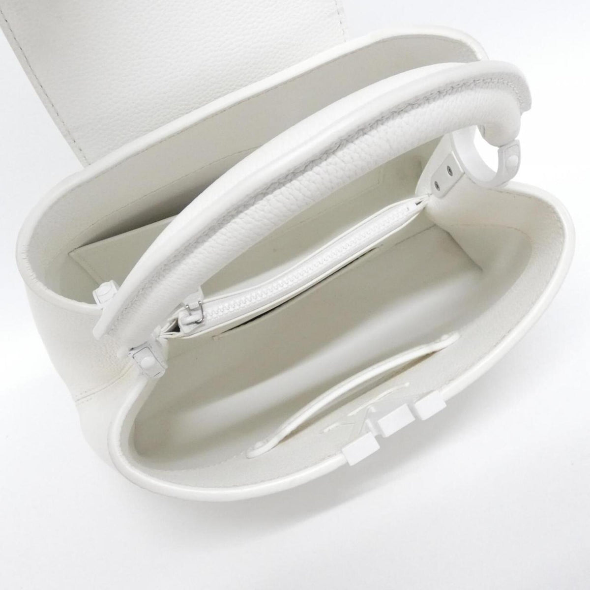 Louis Vuitton White Leather Handbag (Pre-Owned)