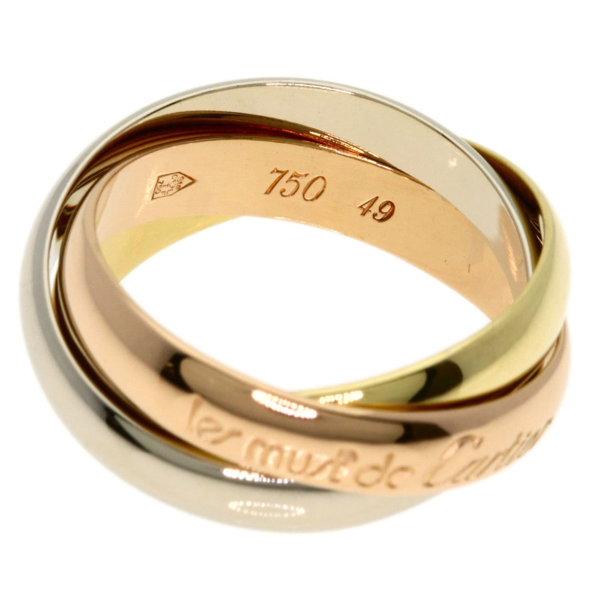 Cartier Trinity Yellow Gold (18K) Pink Gold (18K) White Gold (18K) Band Ring (Pre-Owned)