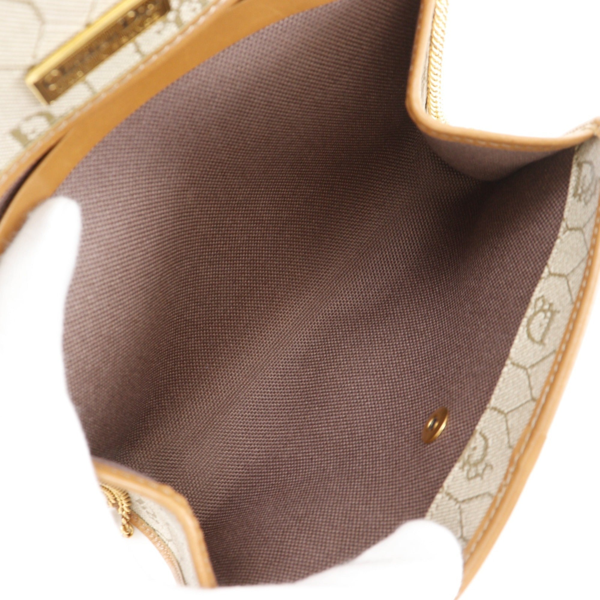 Christian Dior Beige Pvc Shoulder Bag (Pre-Owned)