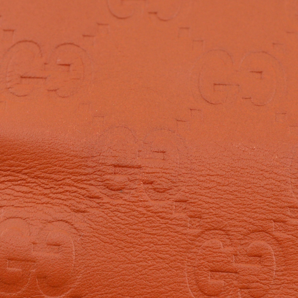 Gucci Orange Leather Chain/Shoulder Wallet (Pre-Owned)